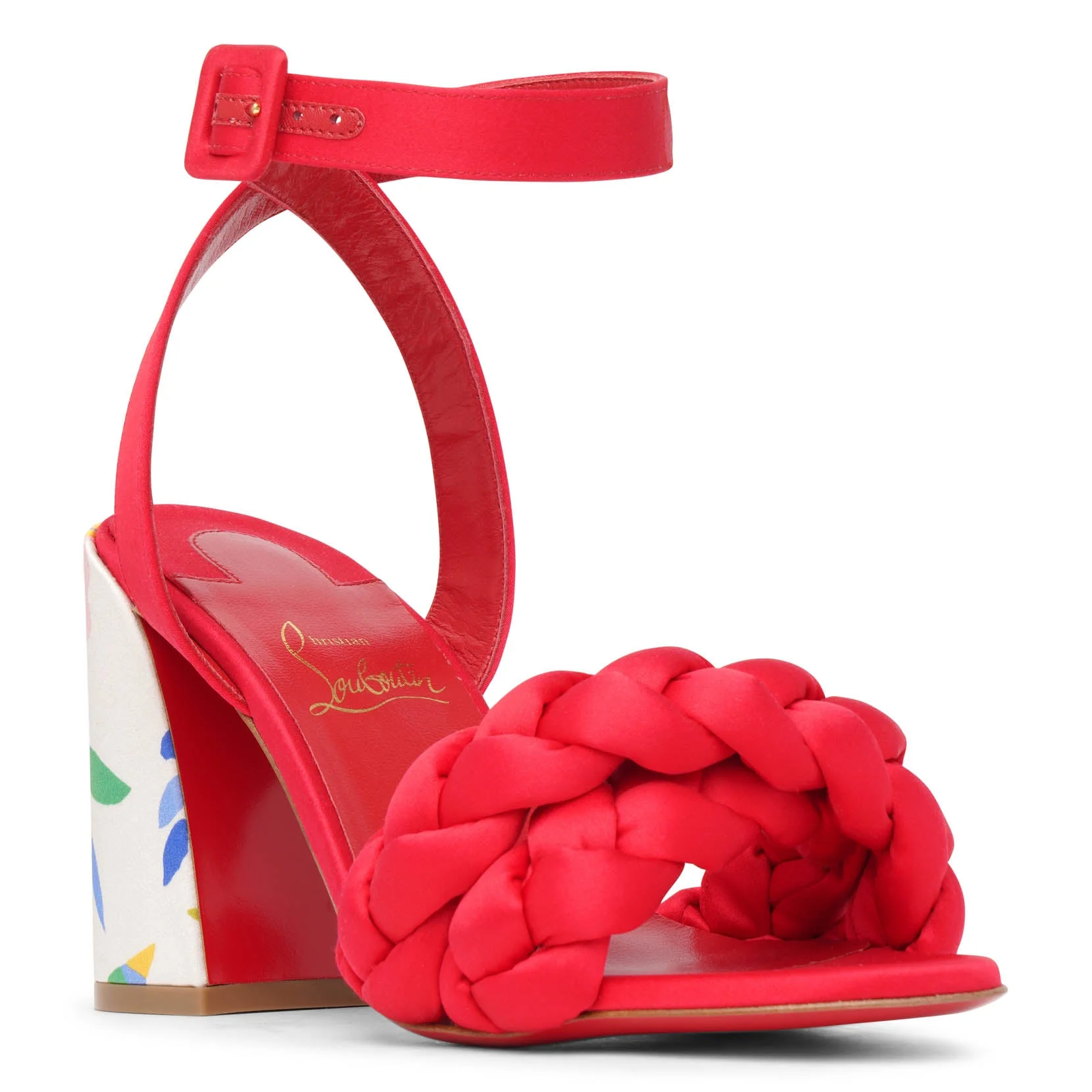 Brio loubi multi satin sandals - Image 3