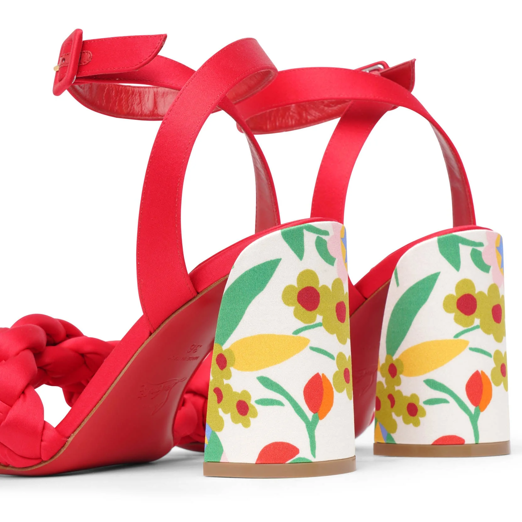Brio loubi multi satin sandals - Image 5