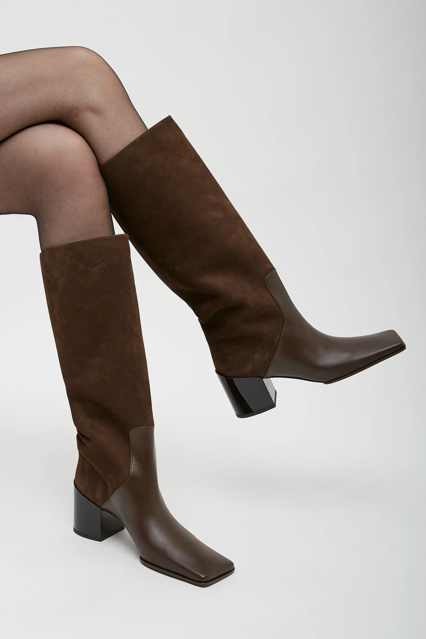 Brown 55 brown knee boots - Image 2