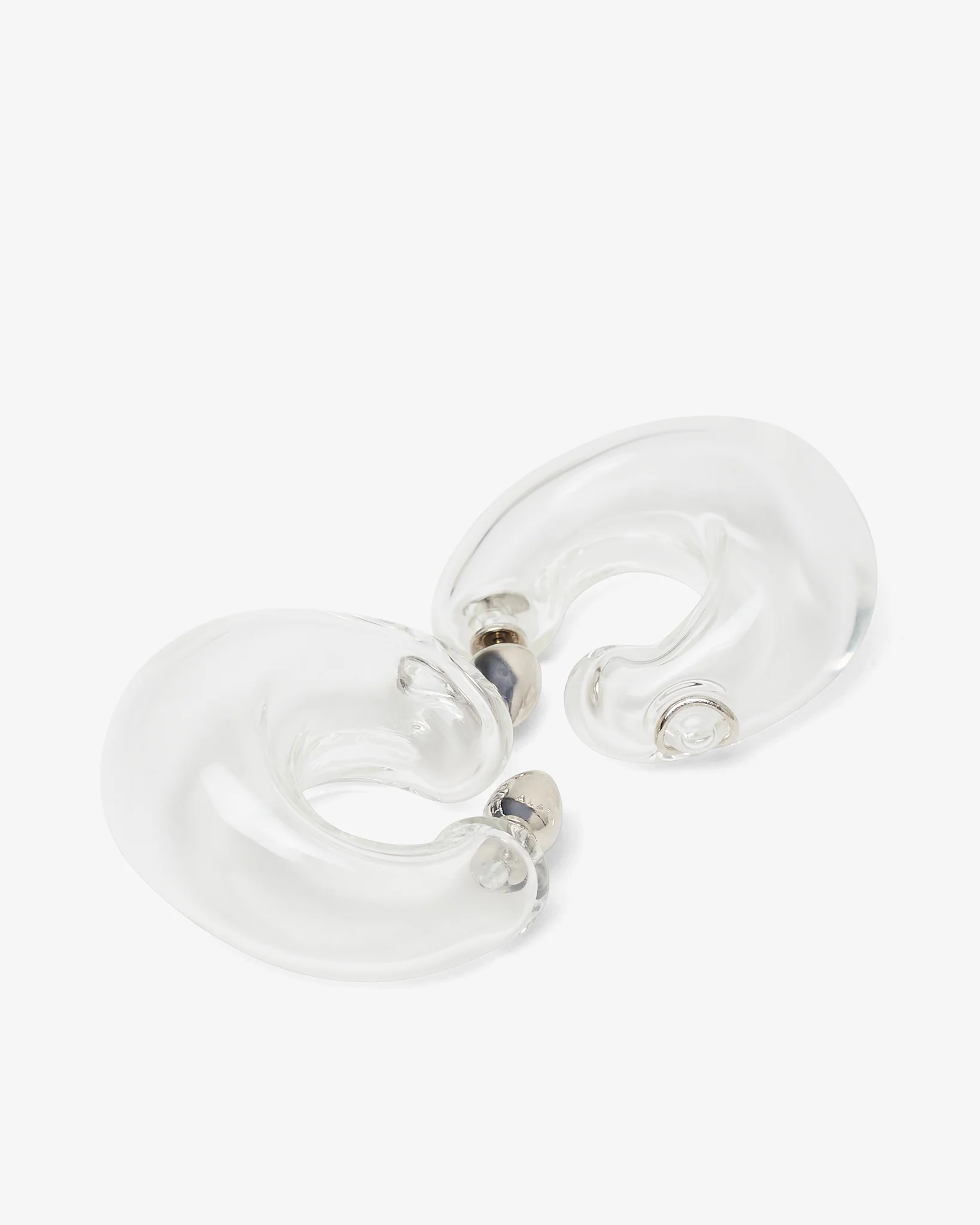Bubble hoop glass earrings - Image 2
