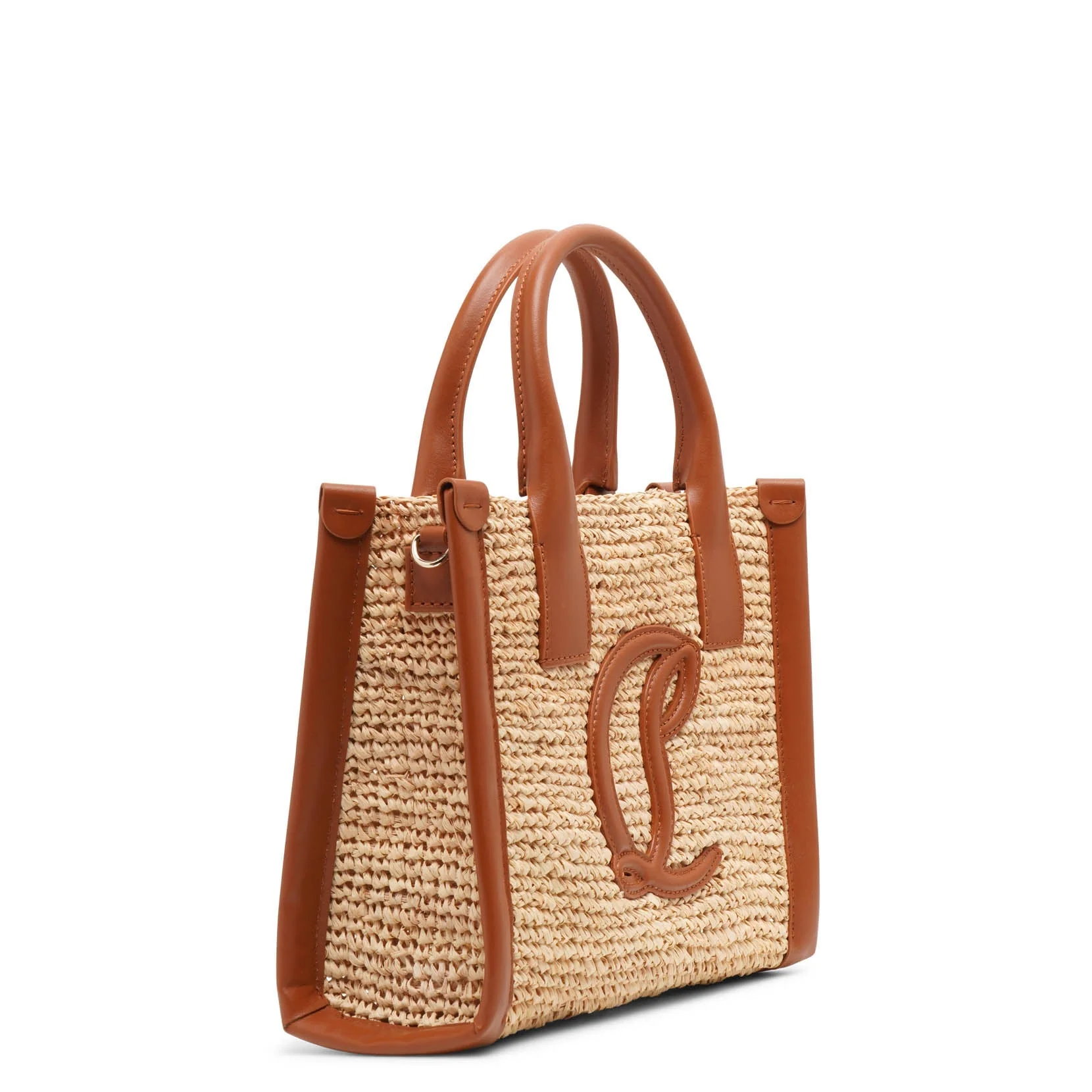 By My Side mini raffia tote bag - Image 4