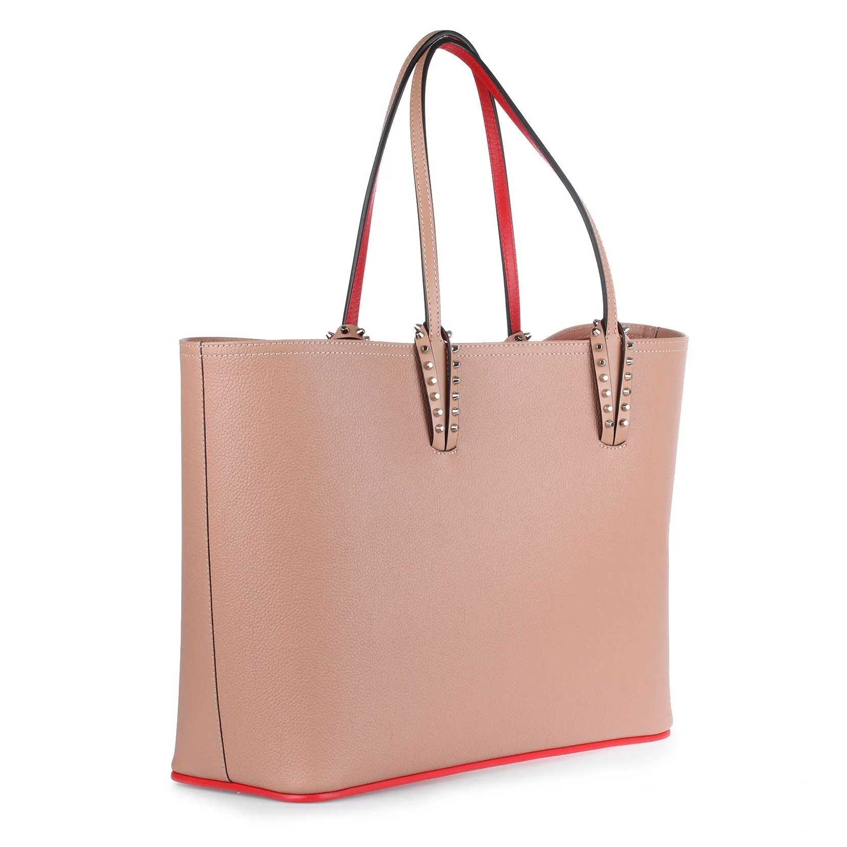 Cabata beige leather tote bag - Image 2