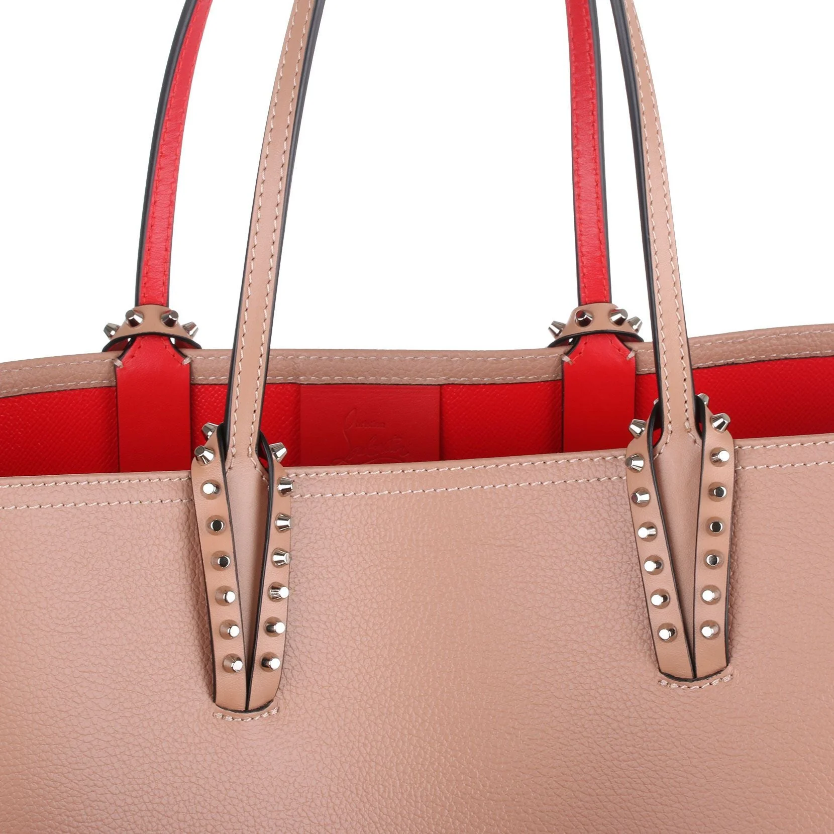 Cabata beige leather tote bag - Image 4