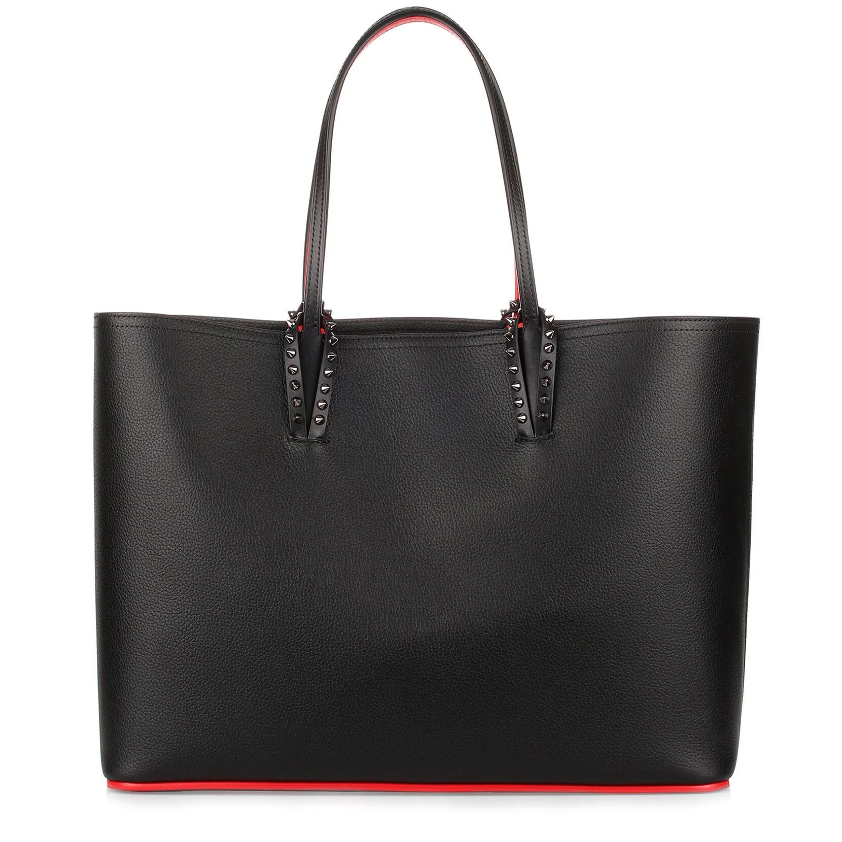 Cabata black leather tote bag