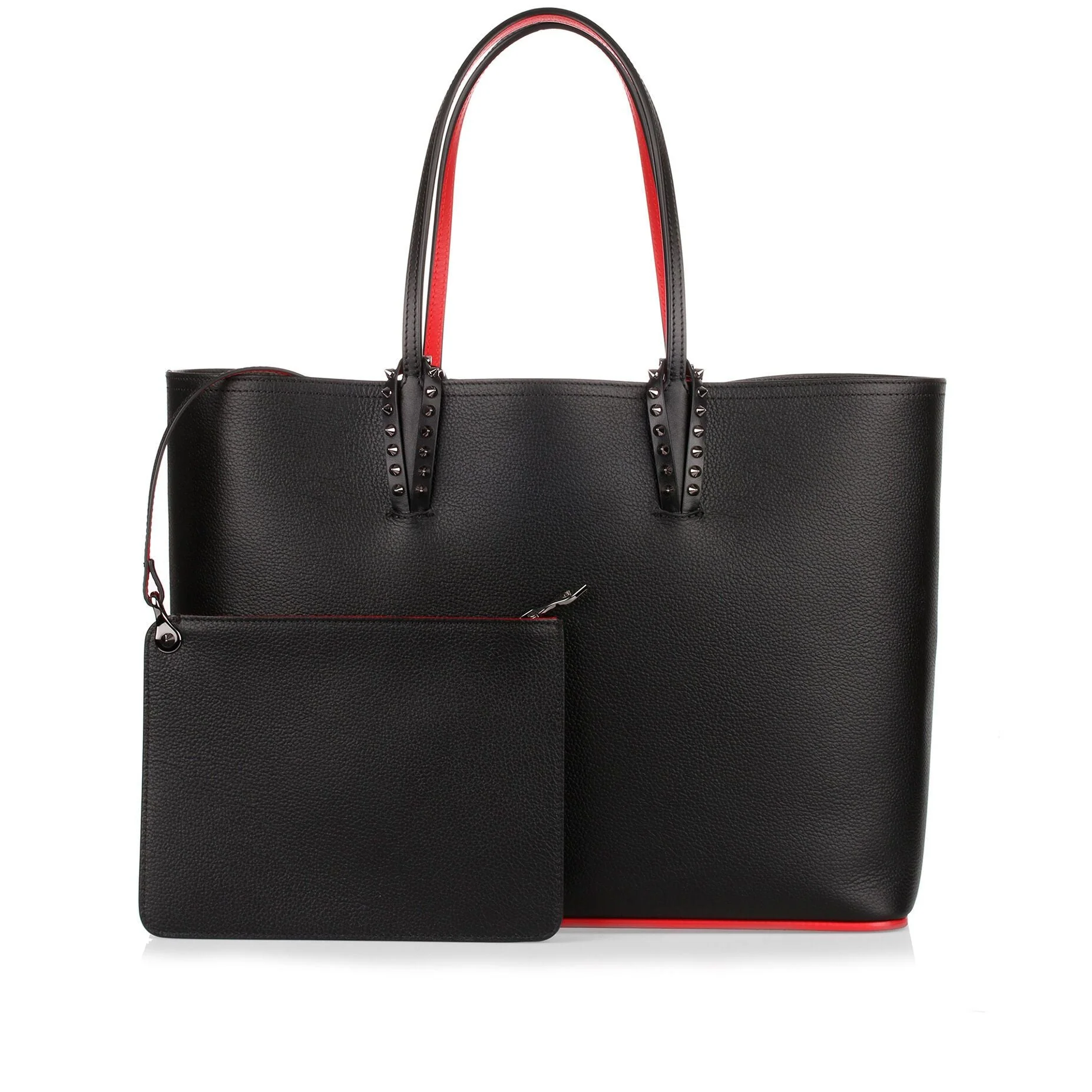 Cabata black leather tote bag - Image 3
