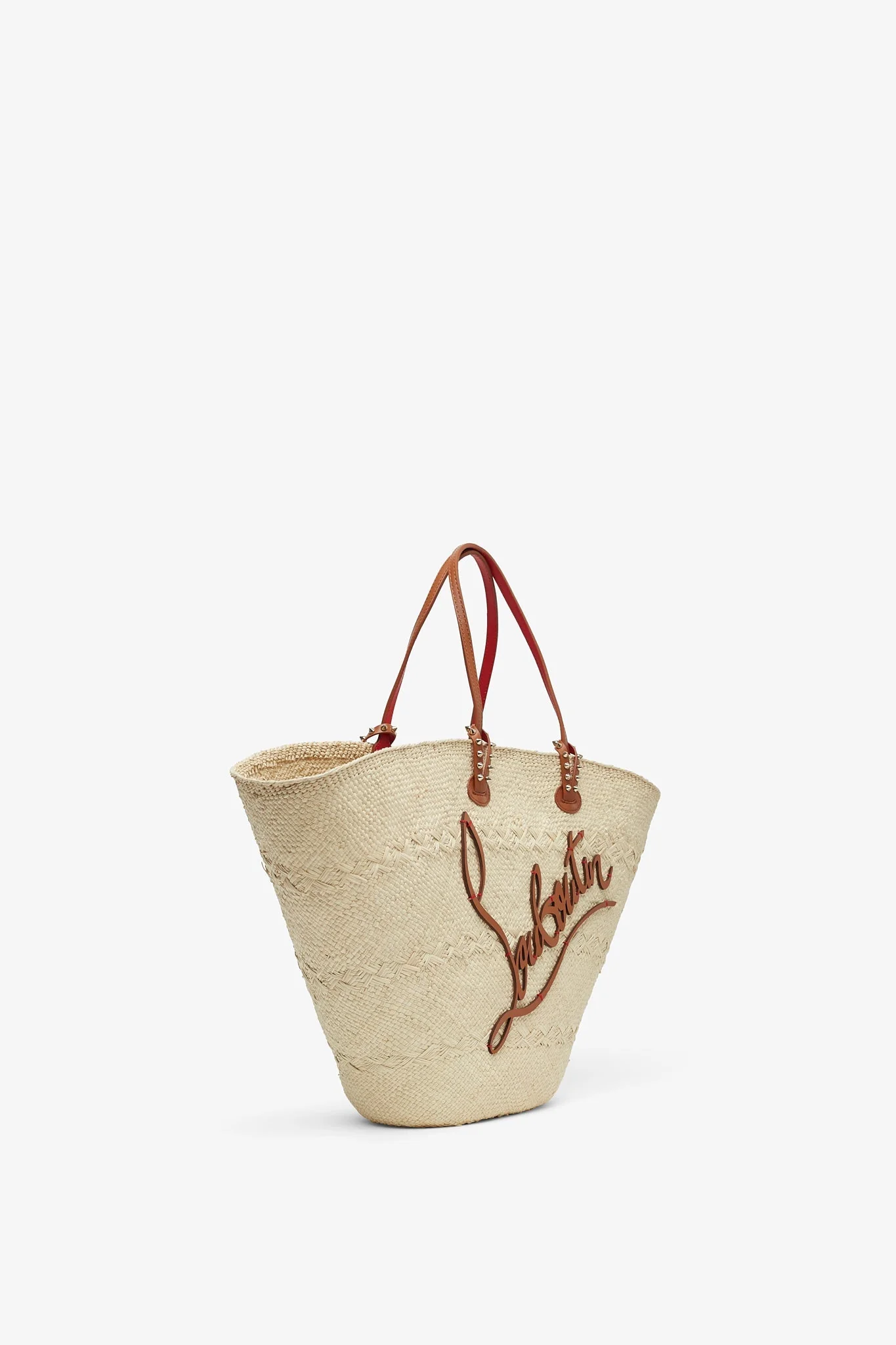 Cabata large raffia basket bag - Image 3