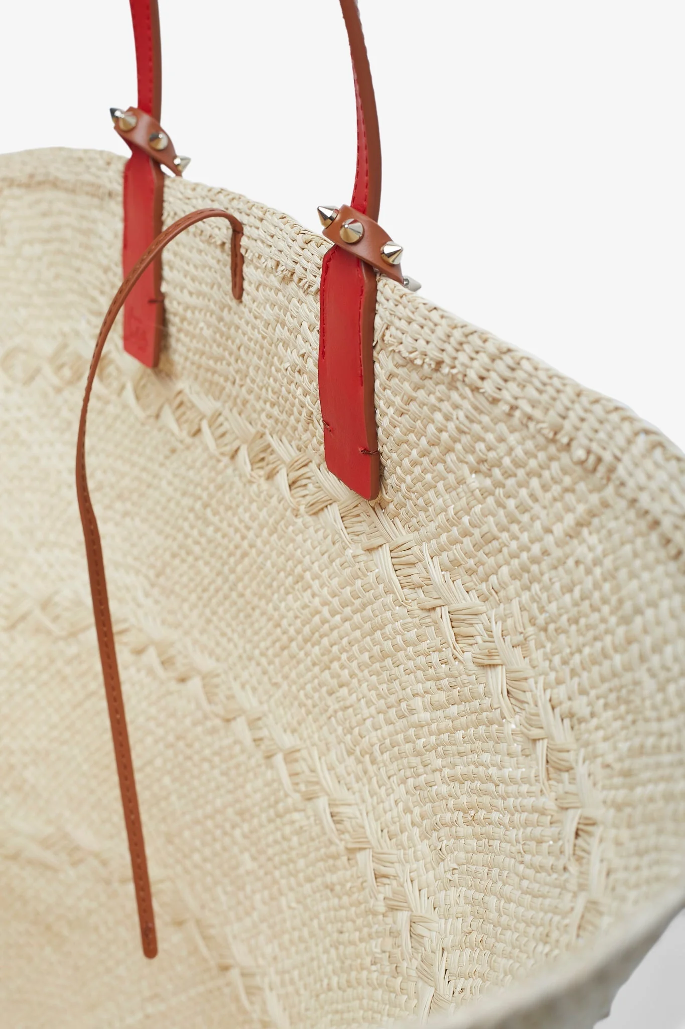 Cabata large raffia basket bag - Image 4