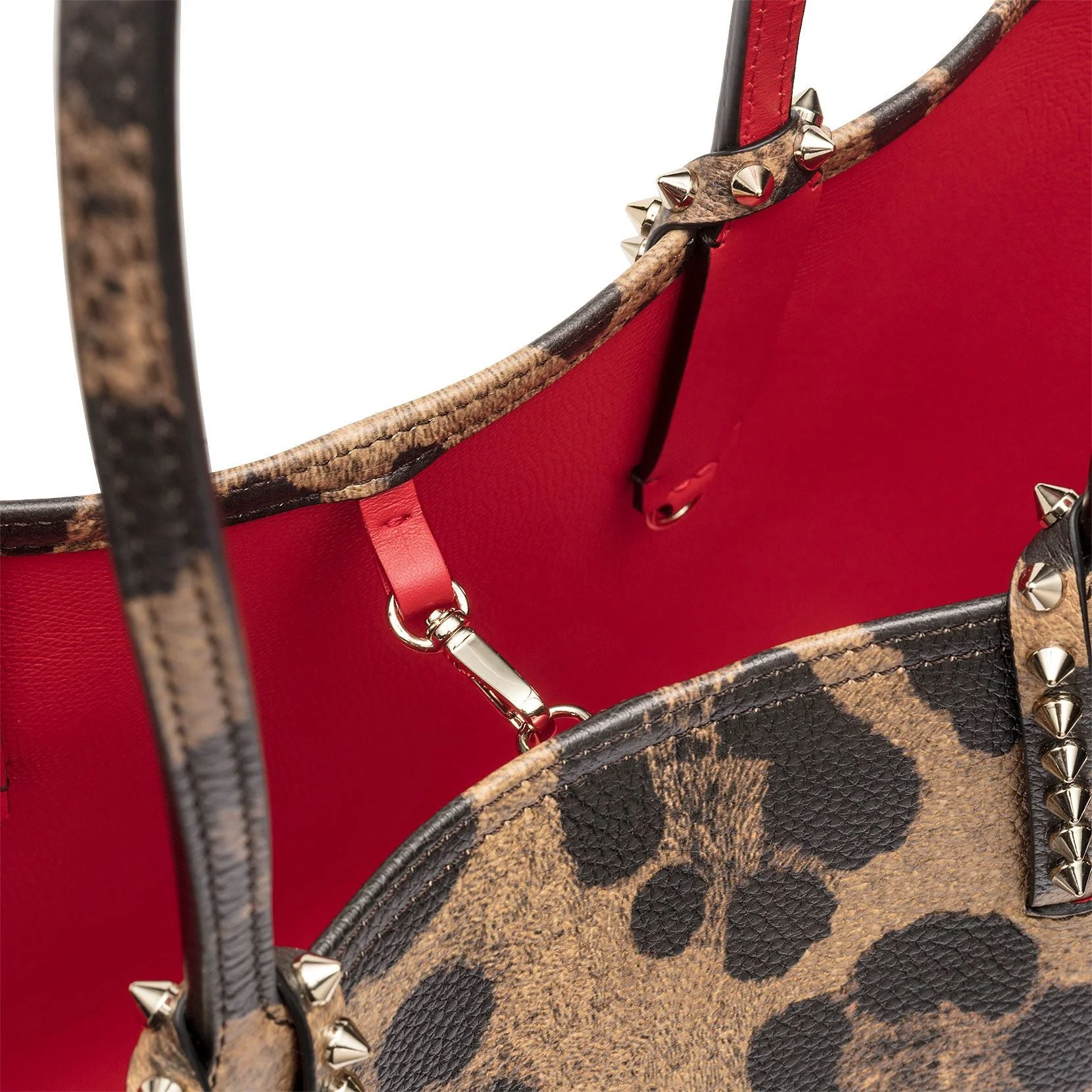 Cabata leopard print leather tote - Image 4