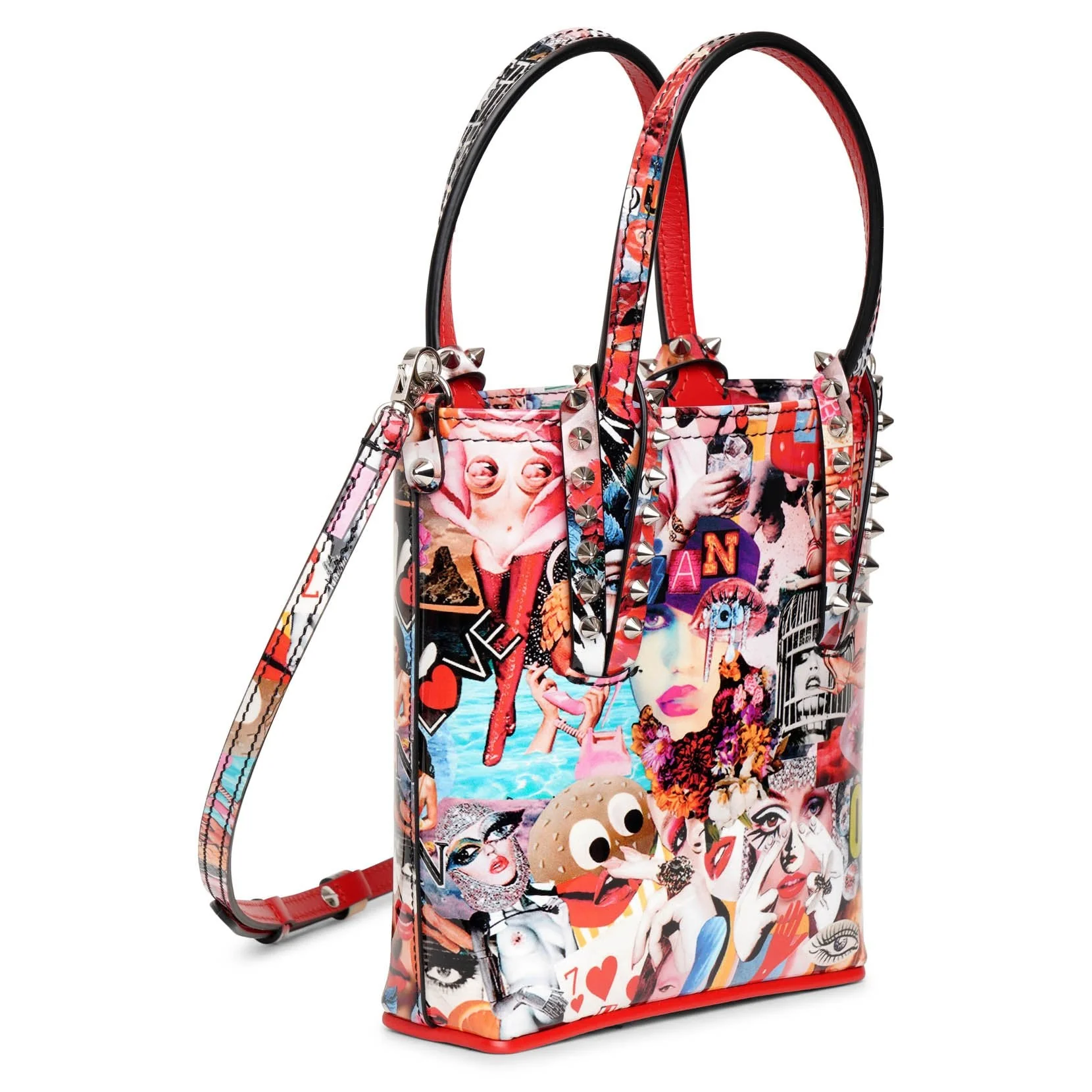 Cabata mini patent tote bag - Image 3