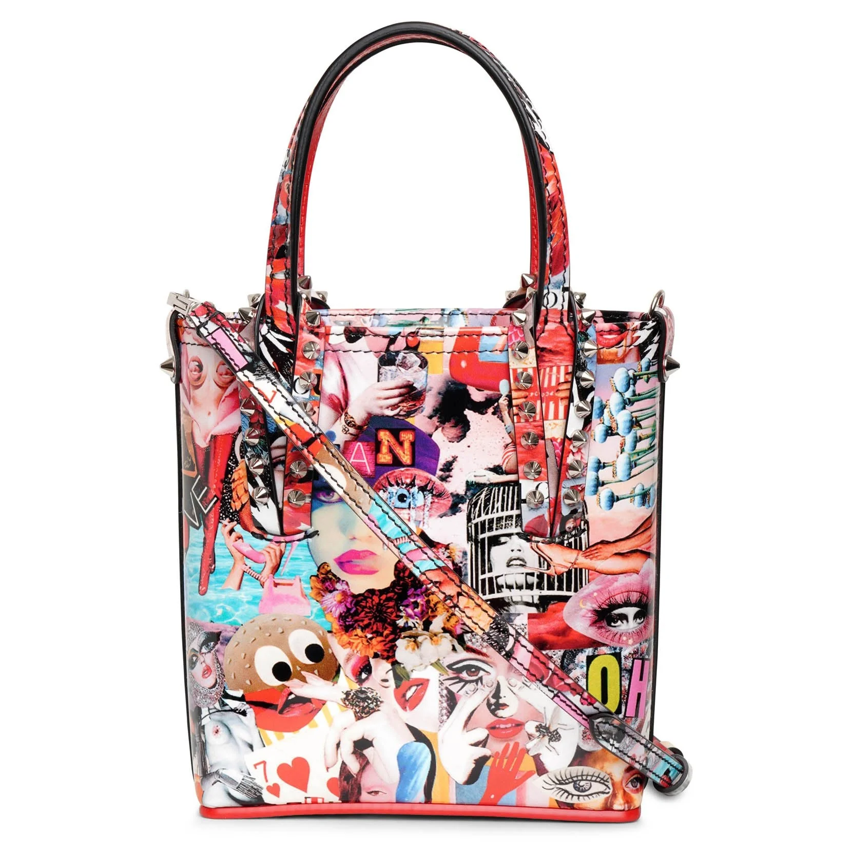 Cabata mini patent tote bag - Image 4
