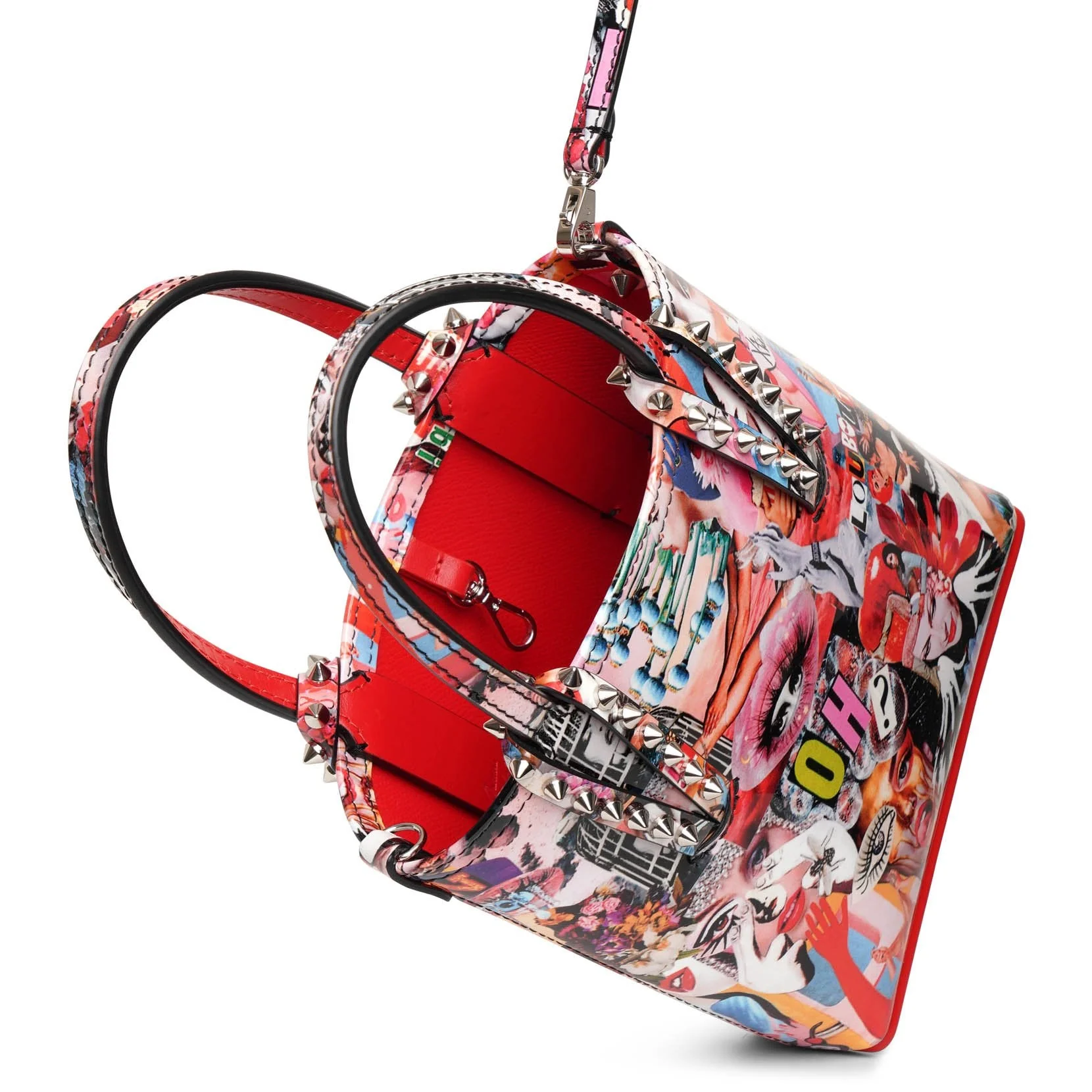 Cabata mini patent tote bag - Image 5