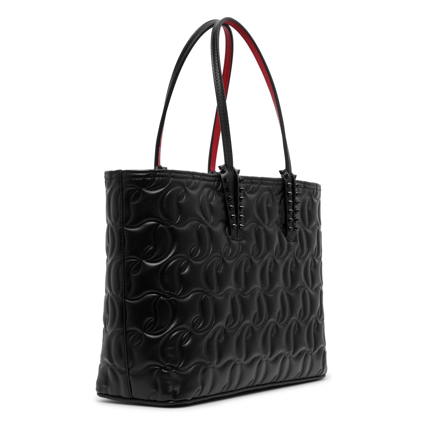 Cabata small black leather tote bag - Image 3