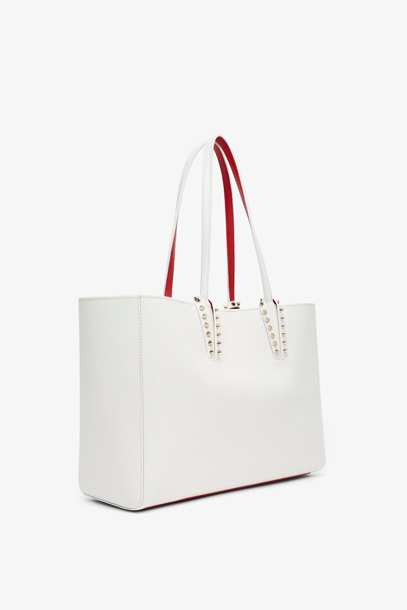 Cabata soft white leather tote bag - Image 3