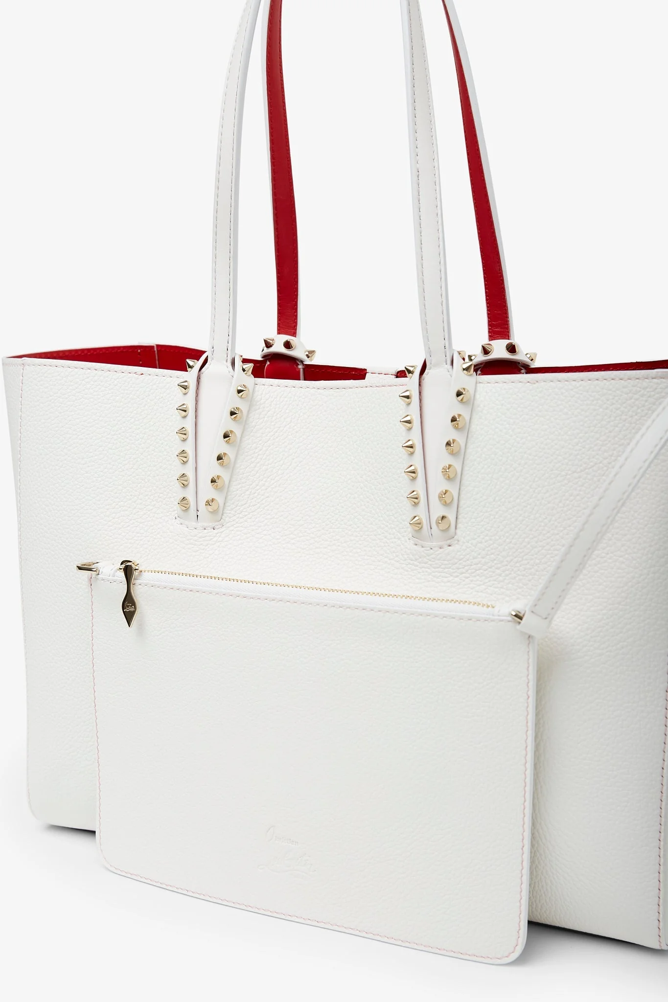 Cabata soft white leather tote bag - Image 4