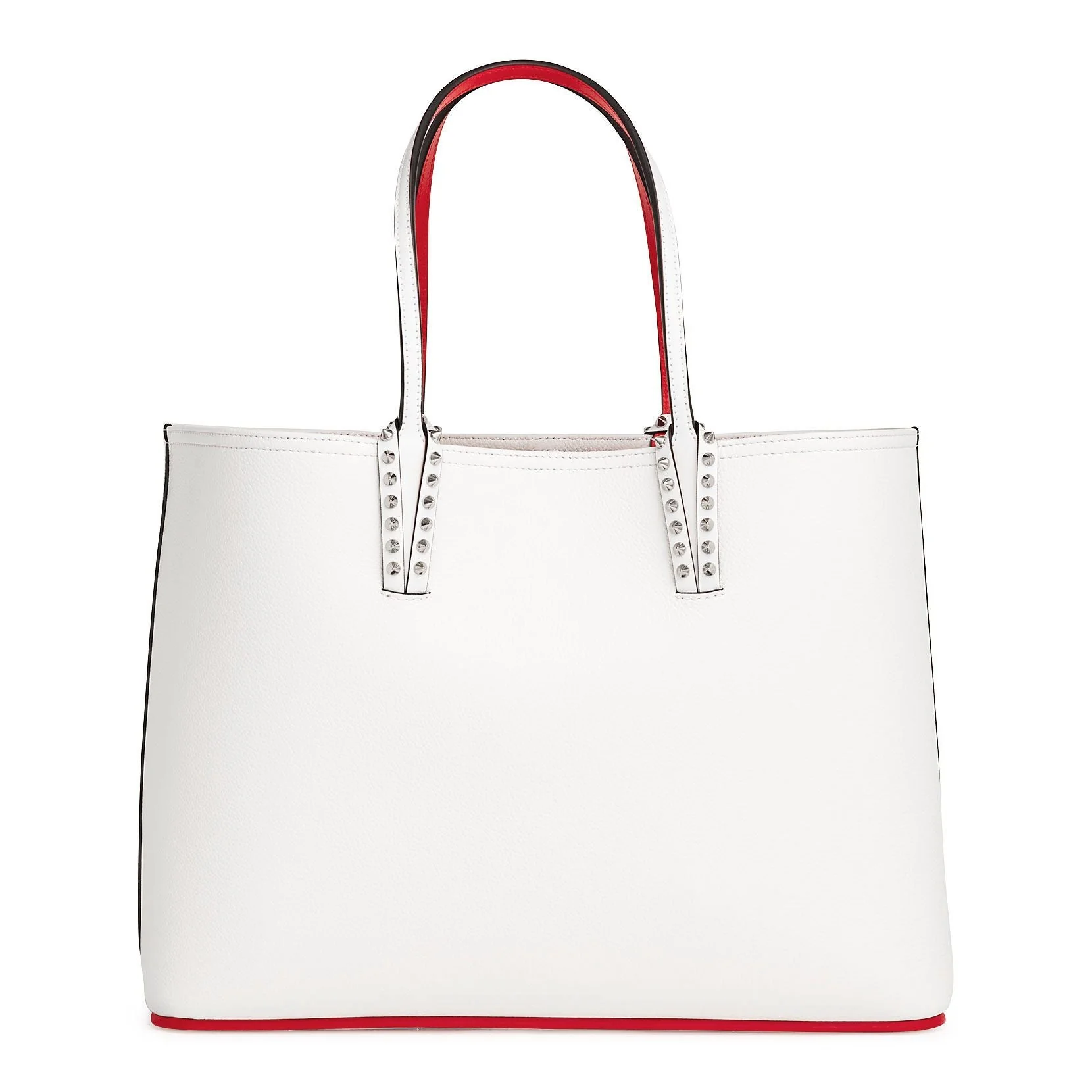 Cabata white calf leather tote