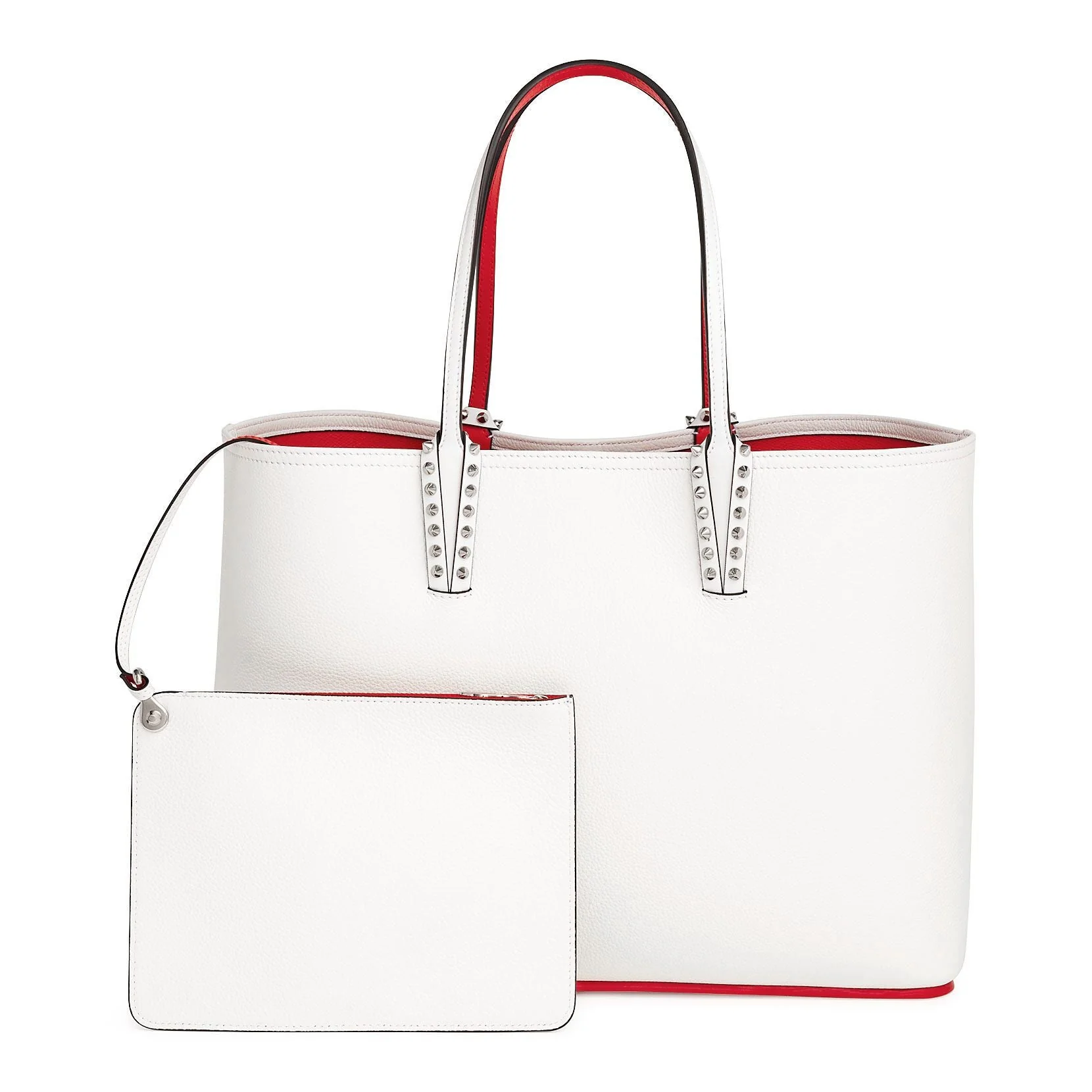 Cabata white calf leather tote - Image 3