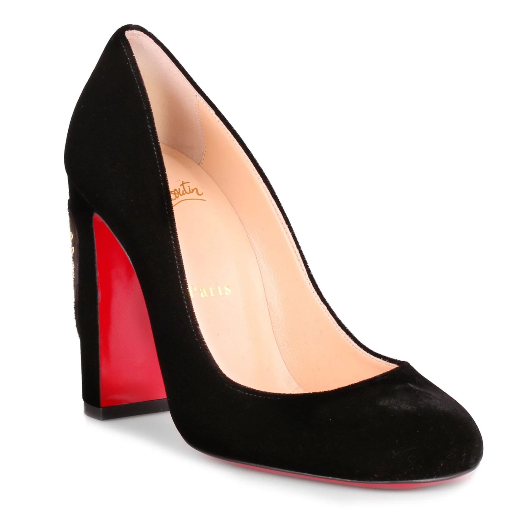 Cadrilla Corazon 100 black velvet pump - Image 2