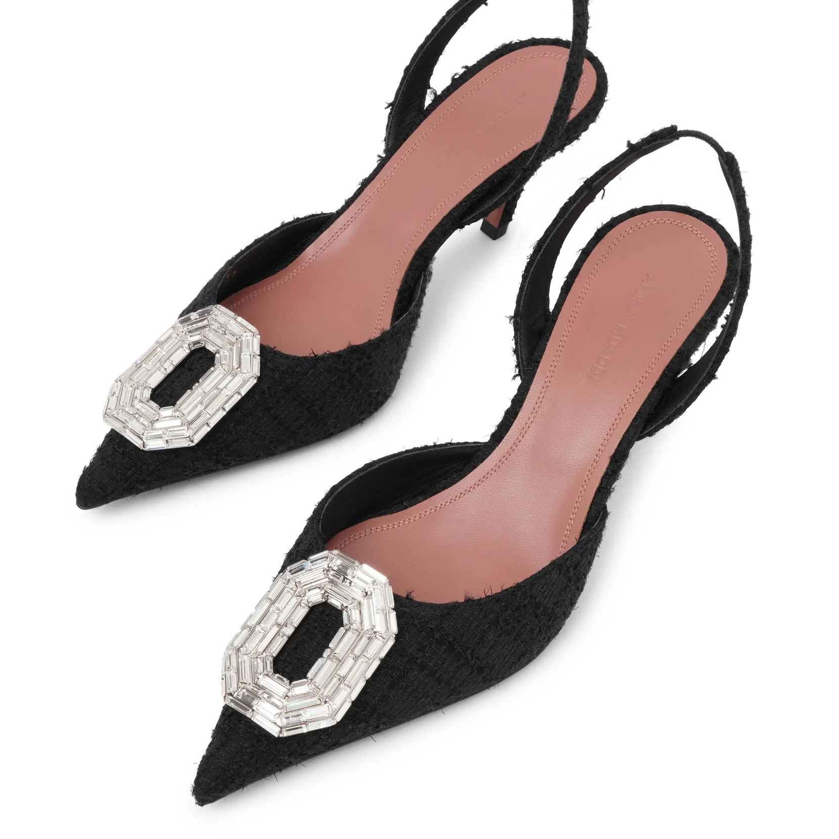 Camelia sling 60 black tweed pumps - Image 5