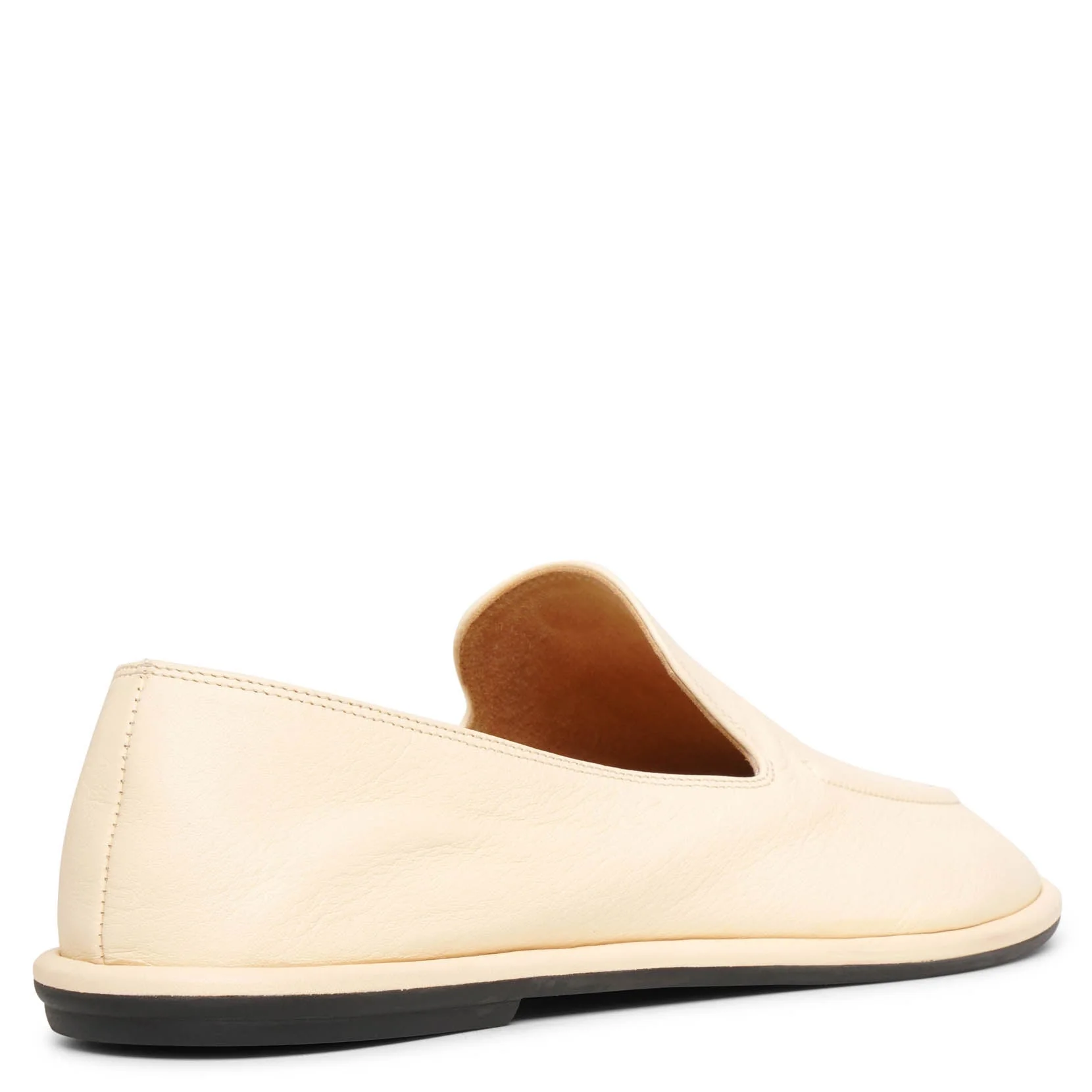 Canal bone white leather loafers - Image 4