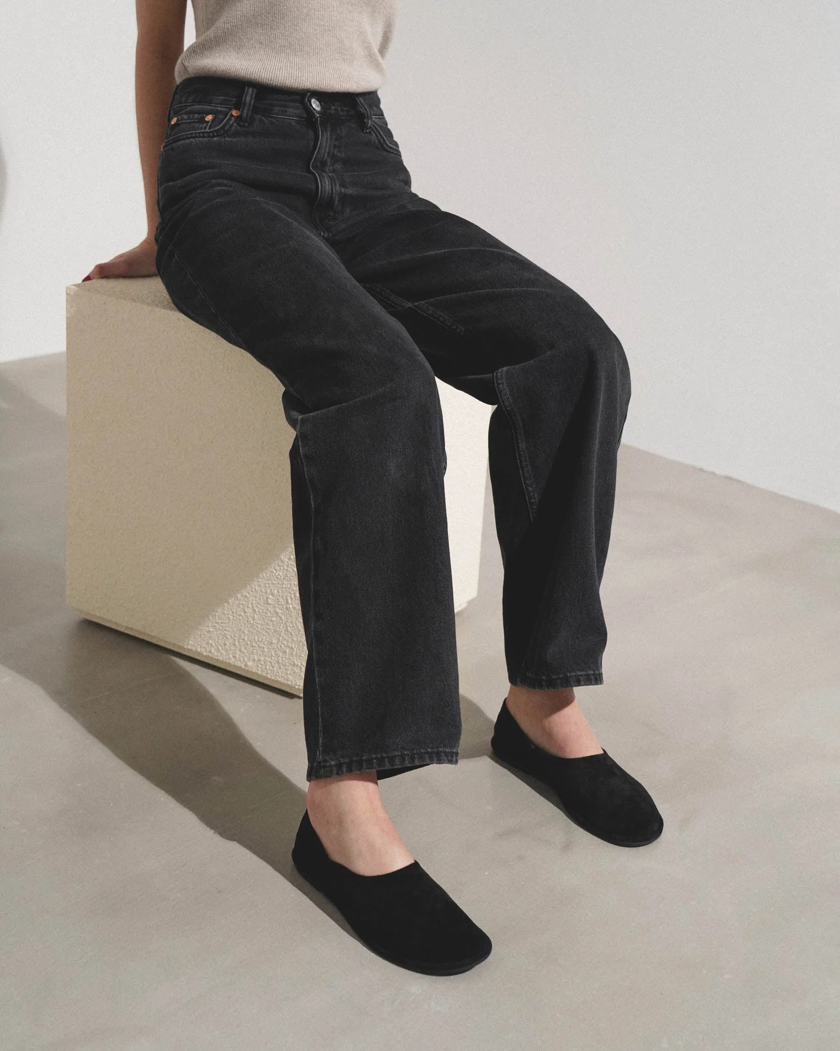 Canal slip-on black suede loafers - Image 2