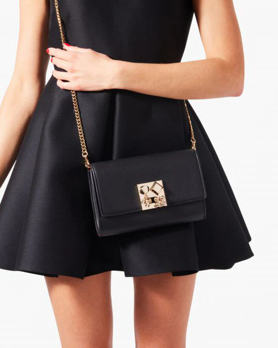 Carasky black leather clutch - Image 2