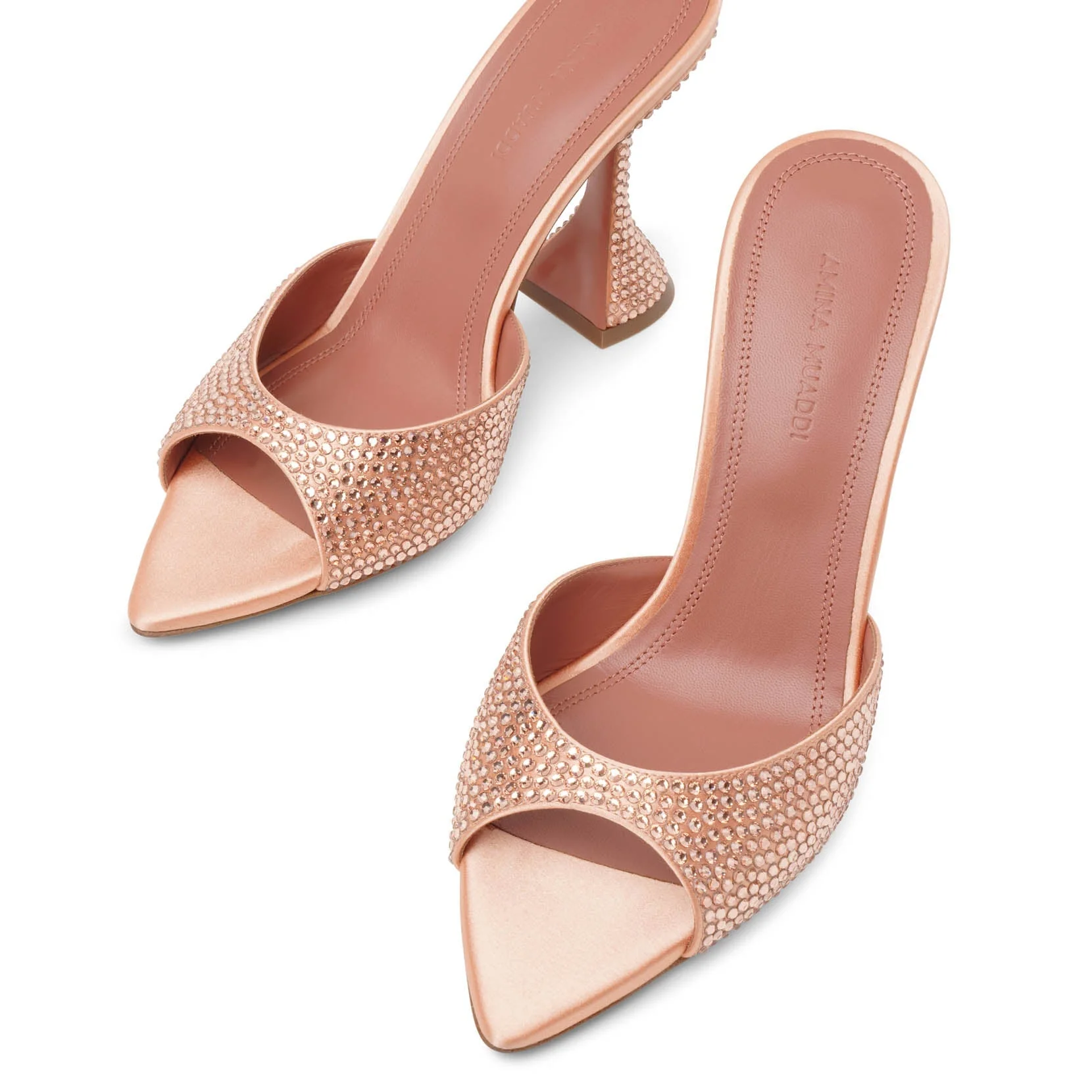 Caroline 95 peach crystal mules - Image 5