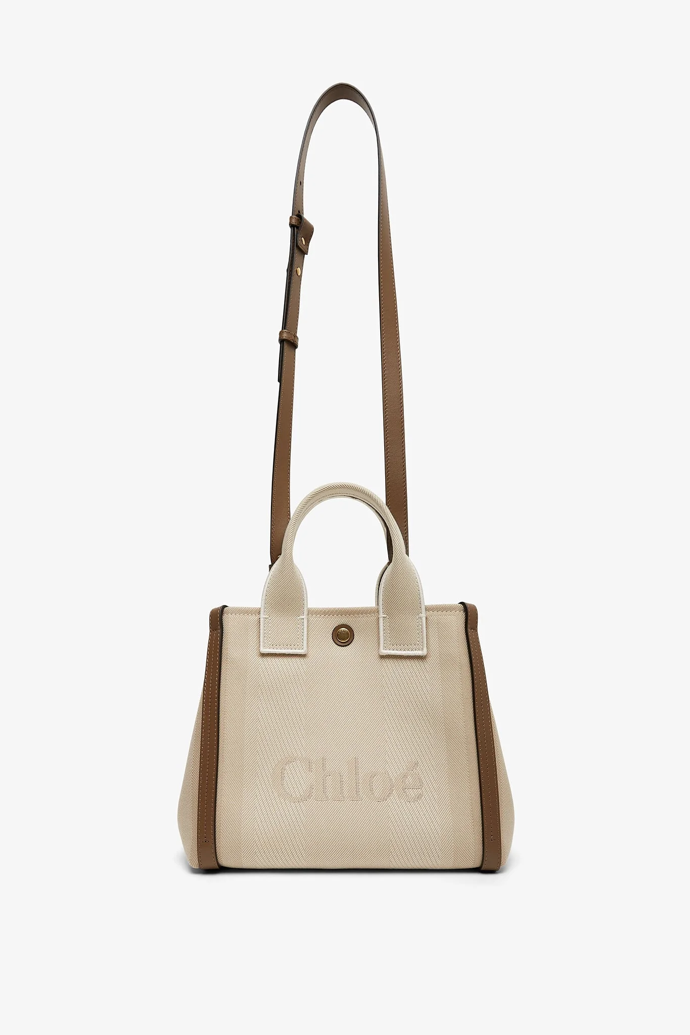 Carry small beige tote bag - Image 3