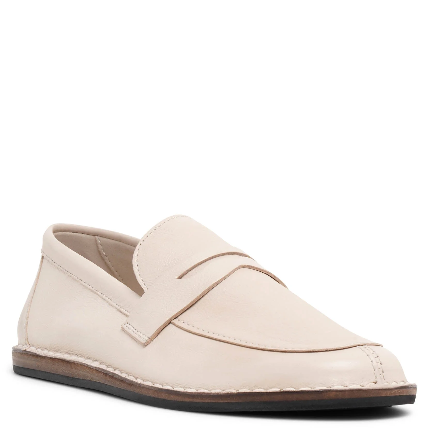 Cary taupe leather loafers - Image 3
