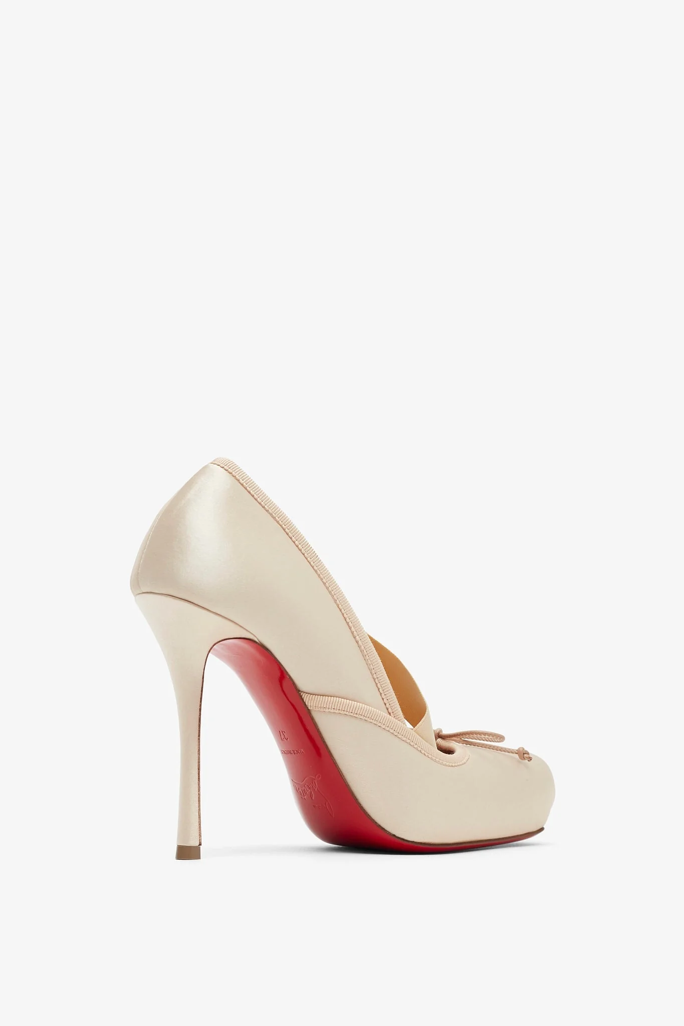 Cassiastic 100 blush satin pumps - Image 3