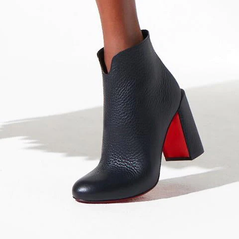 Castarika 85 black leather ankle boots - Image 7