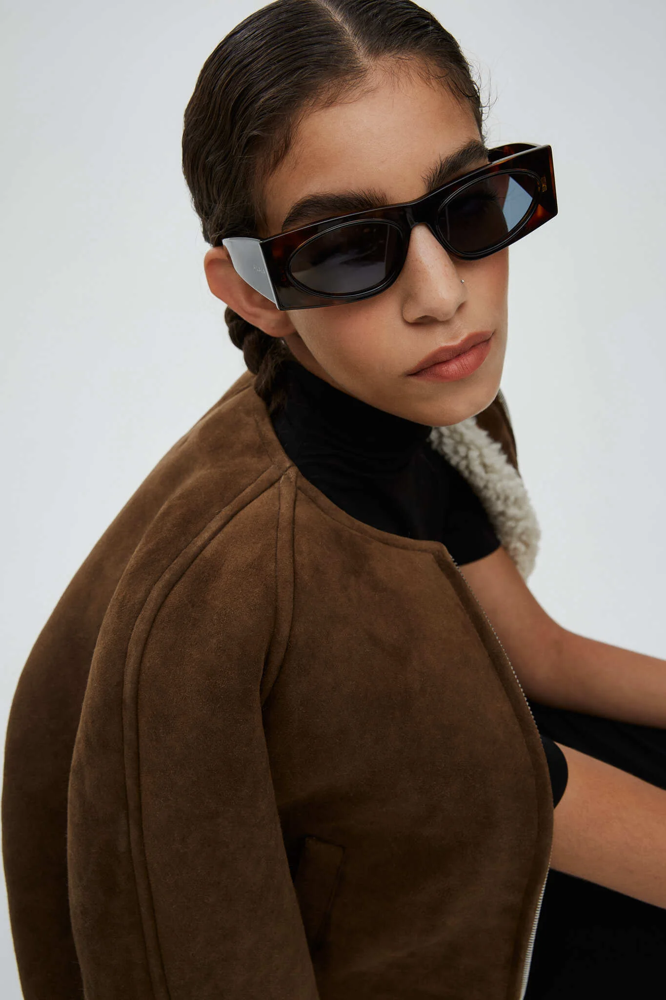 Cat Eye 85 brown sunglasses - Image 3