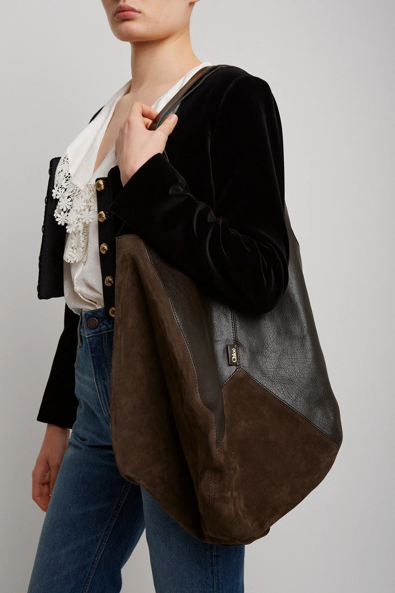Chloe balloon dark brown bag - Image 2