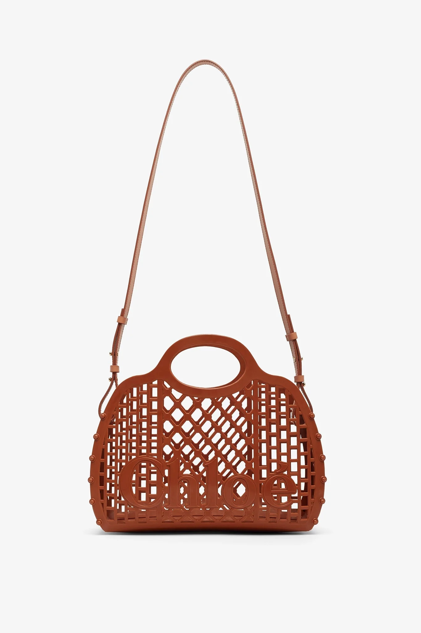 Chloe cage brown jelly bag - Image 4