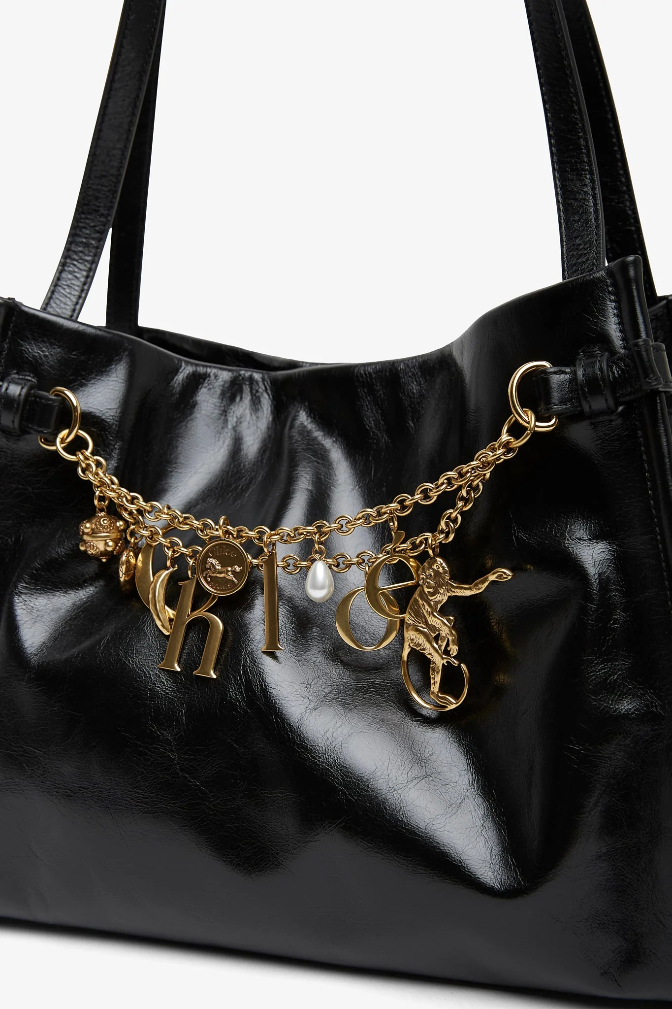 Chloe charms black shoulder bag - Image 4