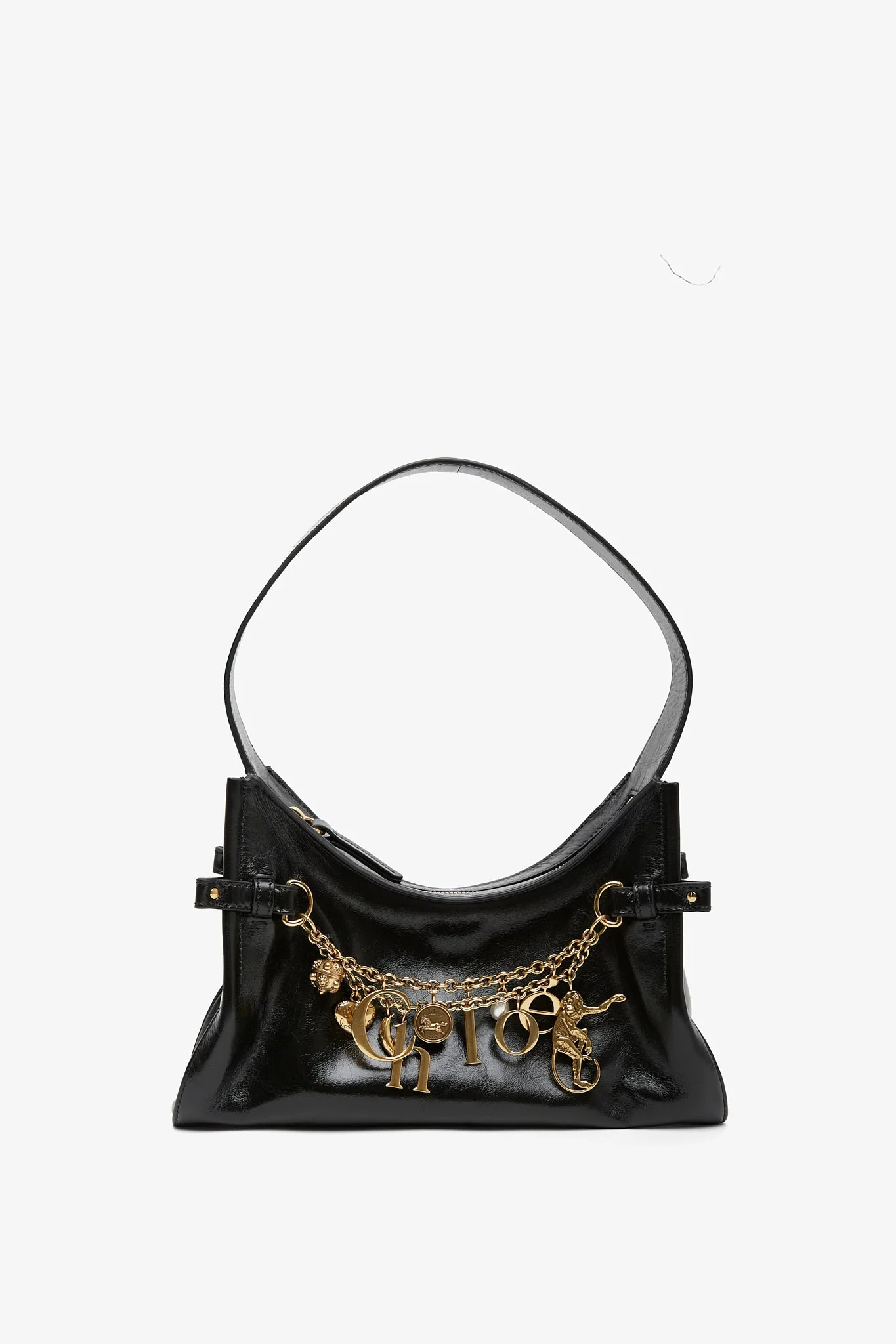 Chloe charms small black shoulder bag