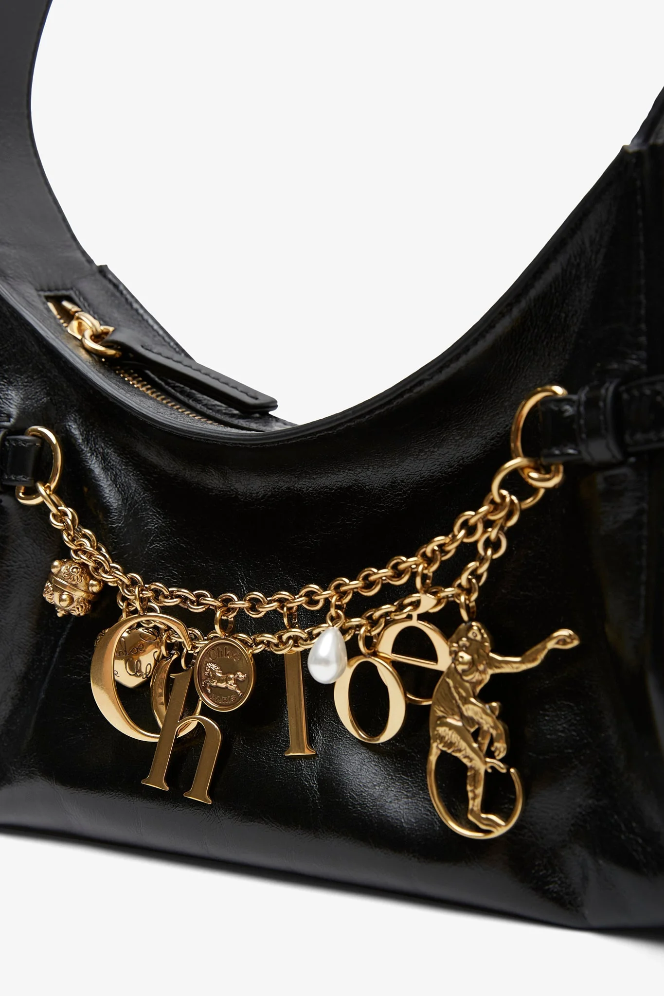 Chloe charms small black shoulder bag - Image 4