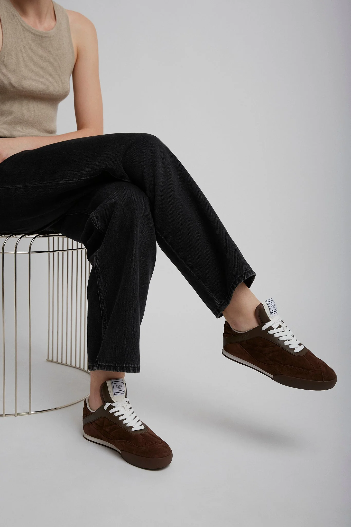 Chloe kick brown sneakers - Image 2