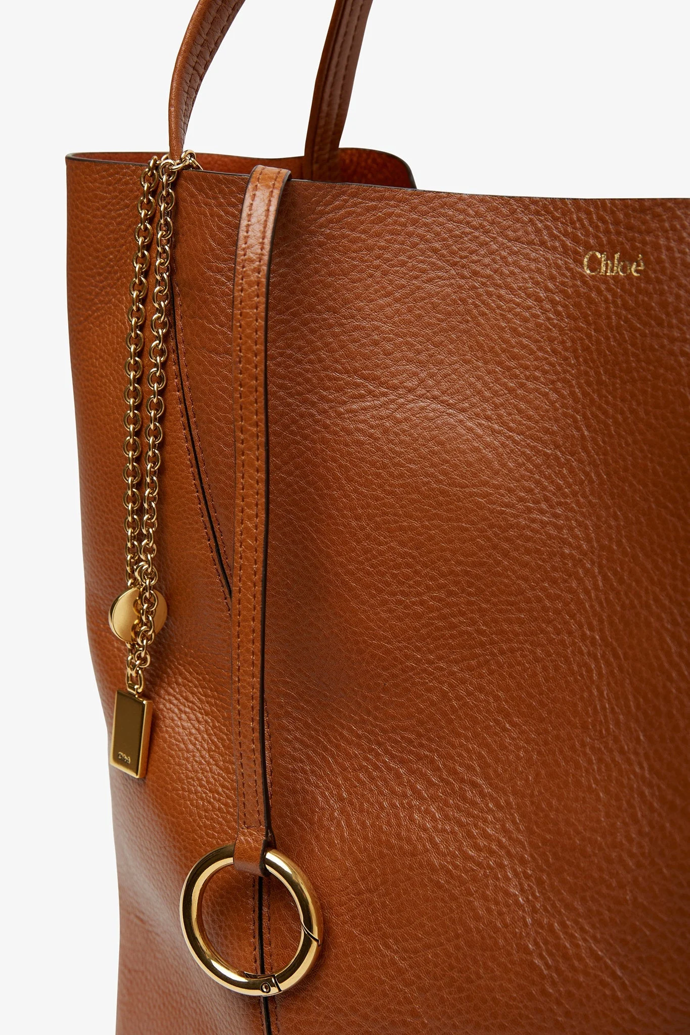 Chloe Spin brown tote bag - Image 4
