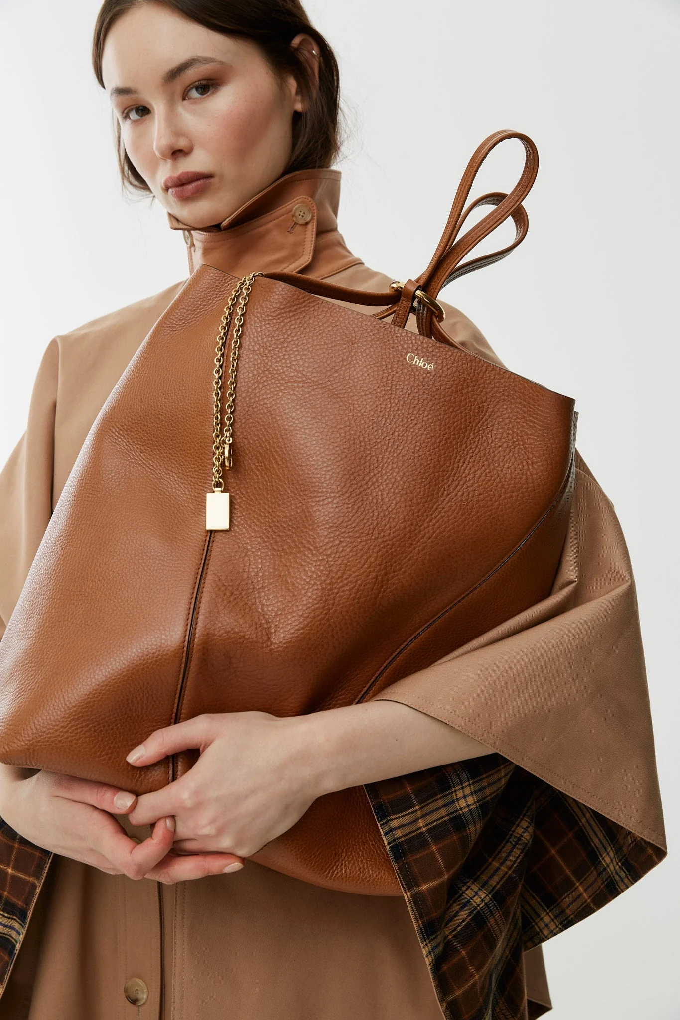 Chloe Spin brown tote bag - Image 5