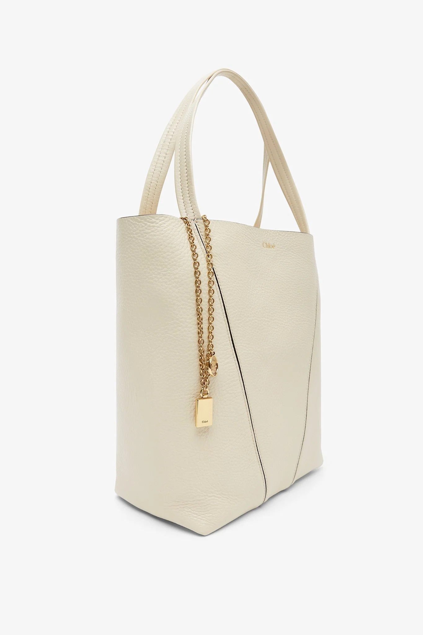 Chloe Spin small beige tote bag - Image 3