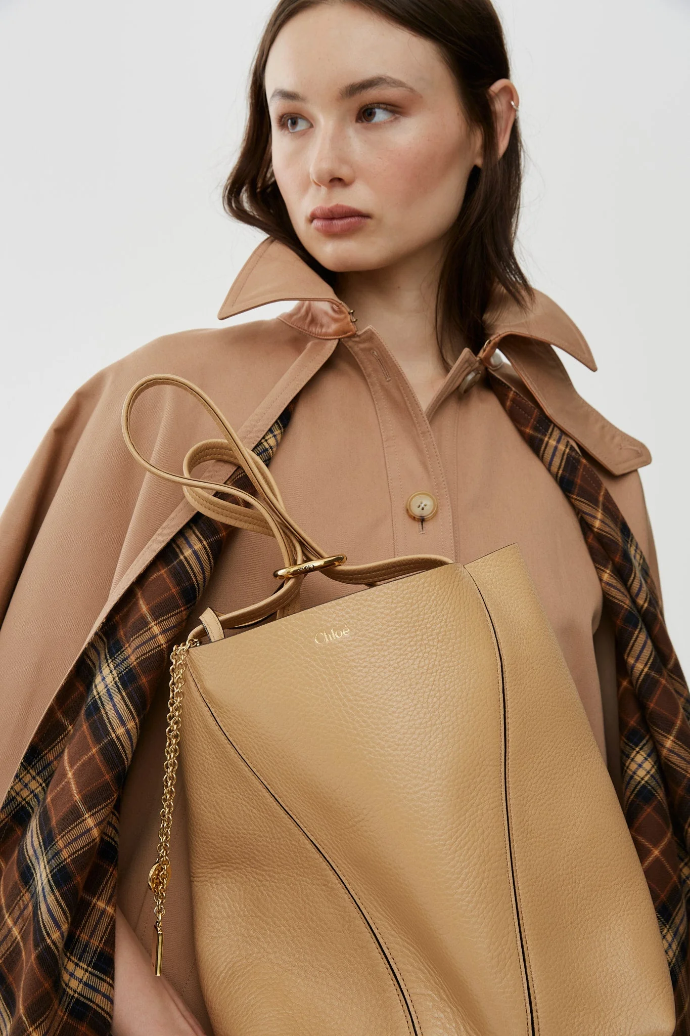 Chloe Spin small light brown tote bag - Image 2