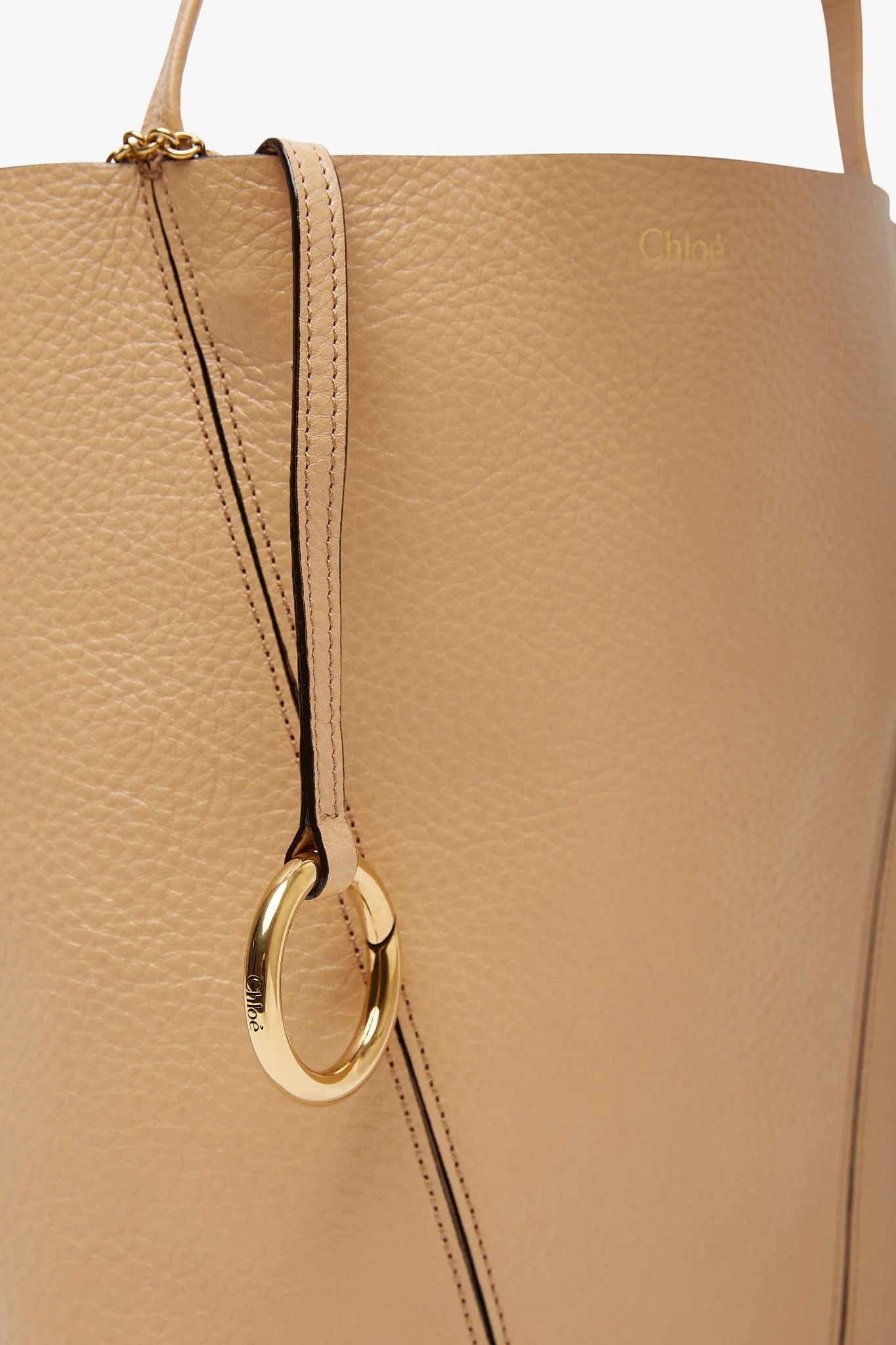 Chloe Spin small light brown tote bag - Image 5