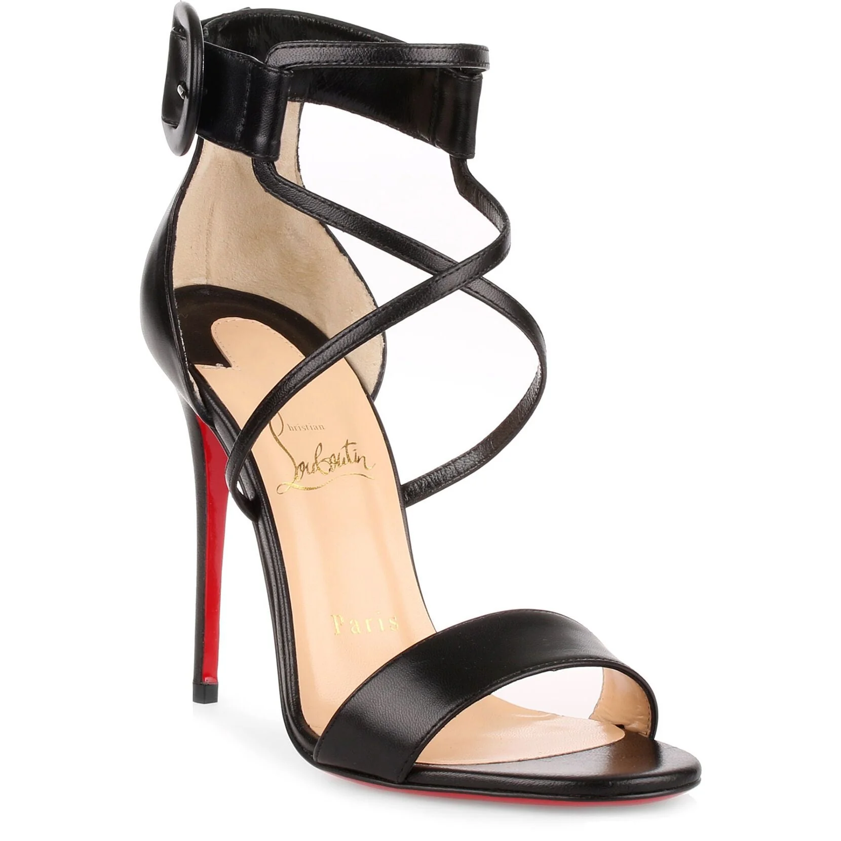 Choca 100 Black Leather Sandal - Image 2