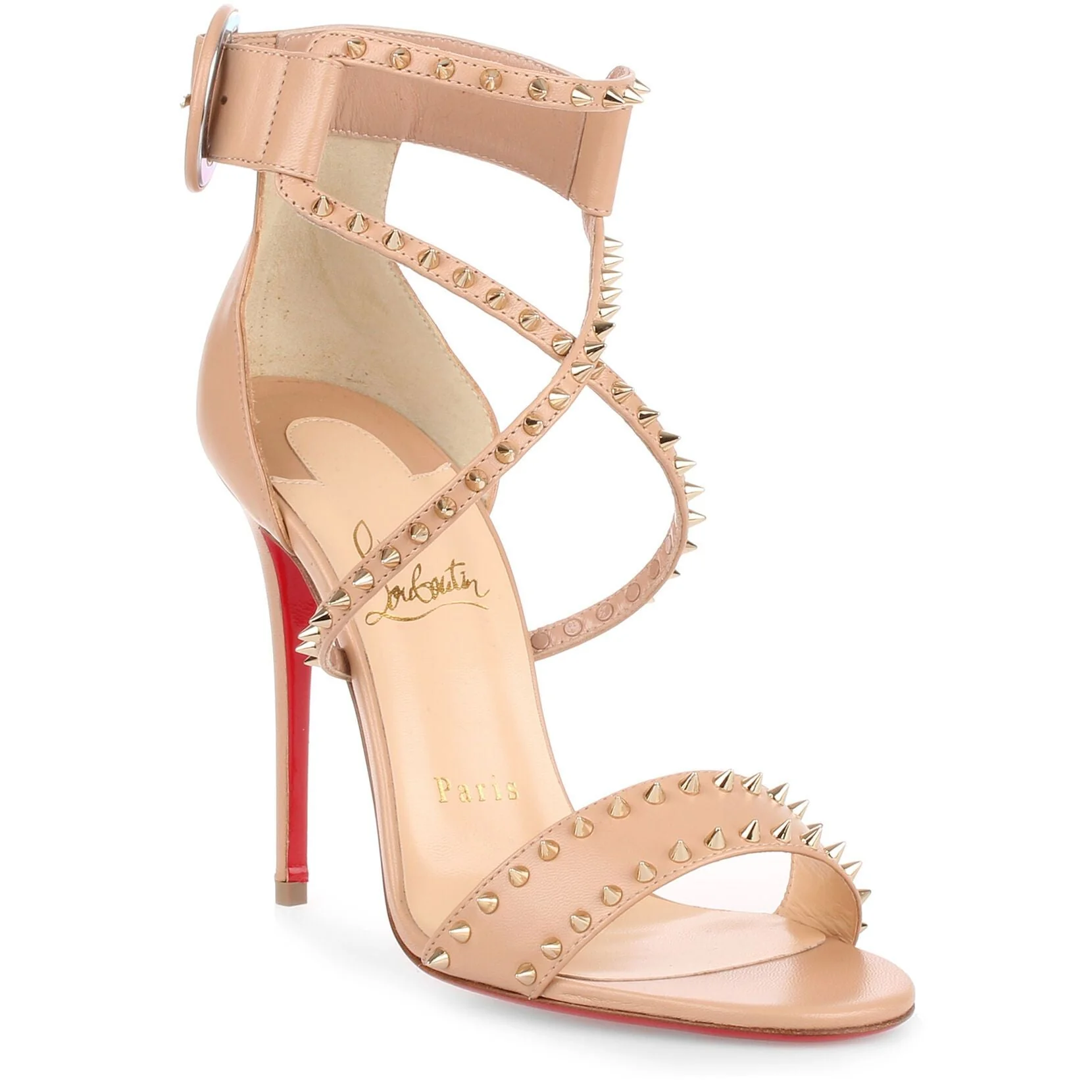 Choka 100 beige spikes sandal - Image 2