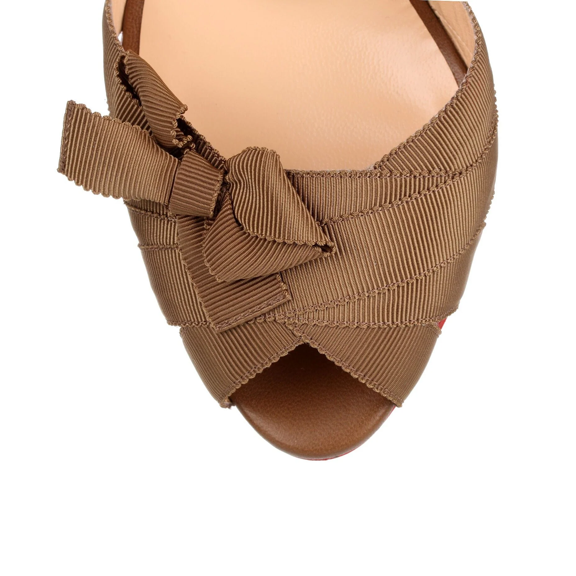 Christeriva 100 tan grosgrain sandal - Image 4