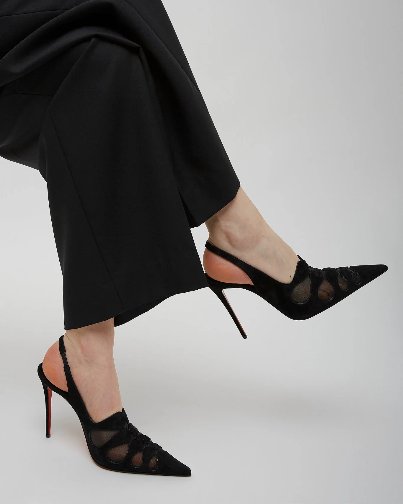 Circus Max 100 black suede slingback pumps - Image 2