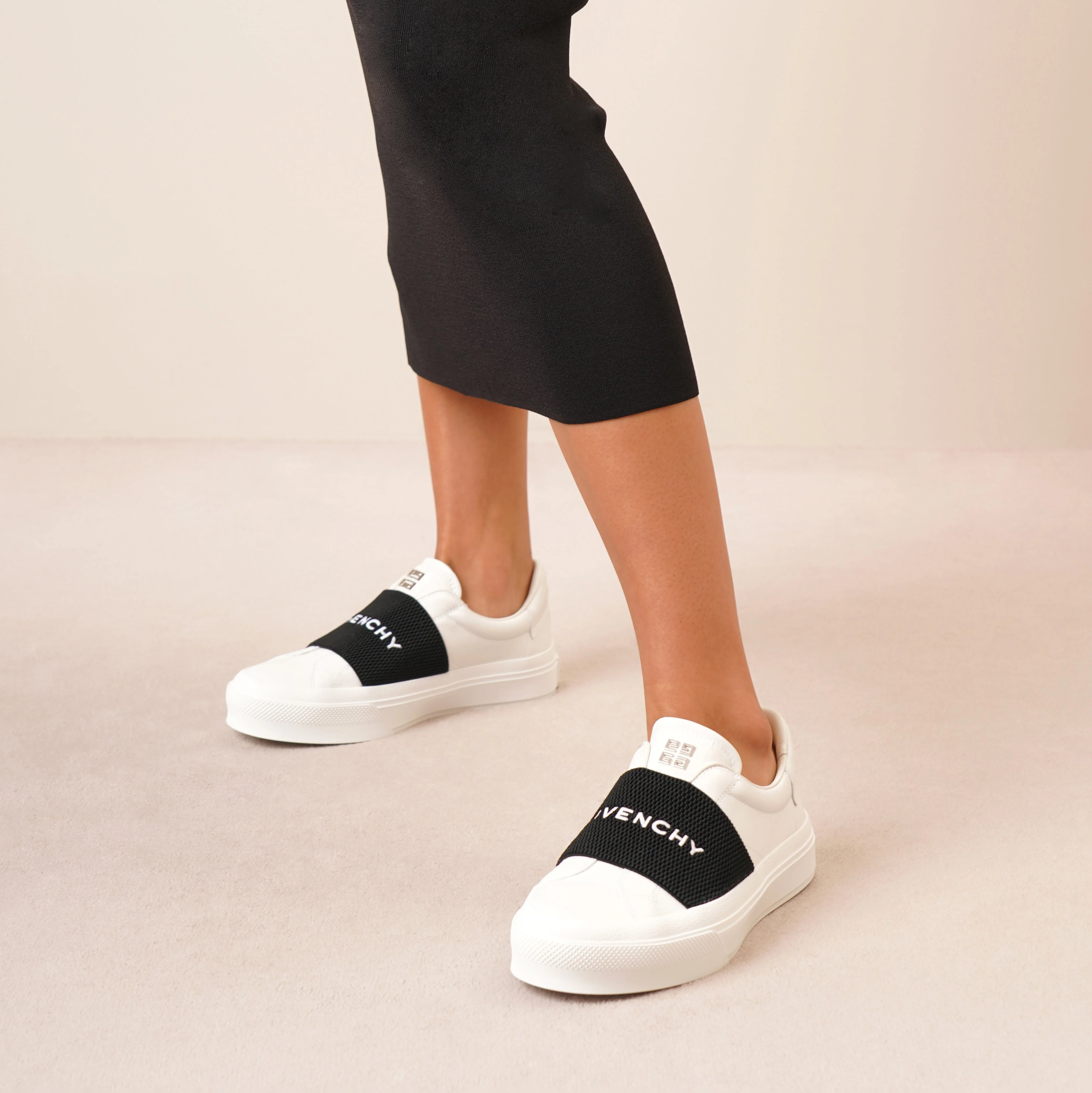 City sport white elastic sneakers - Image 6