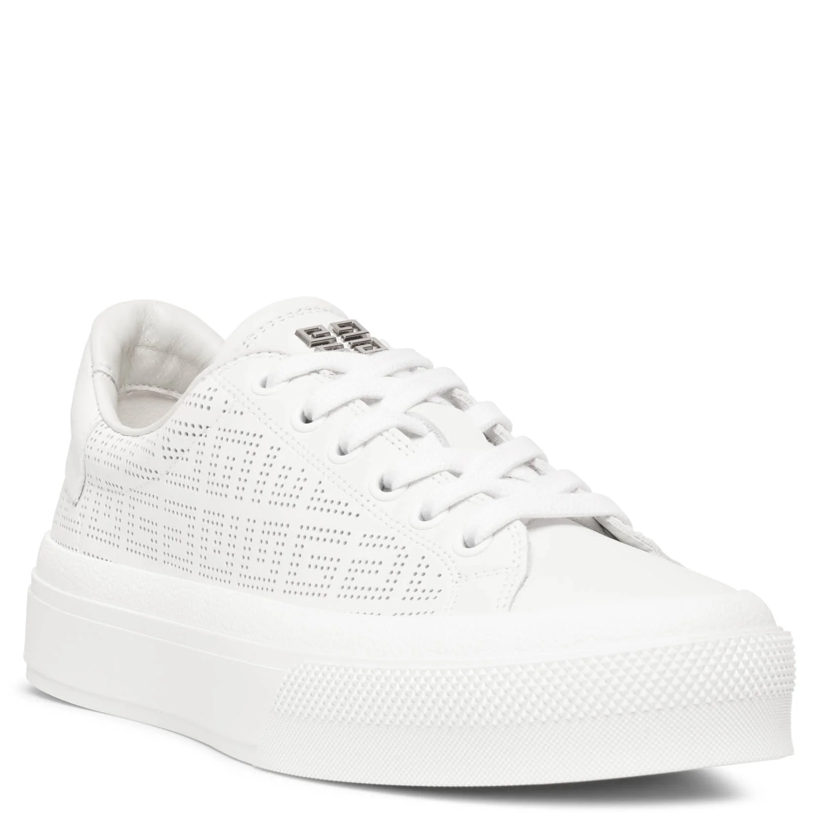 City sport white leather sneakers - Image 3