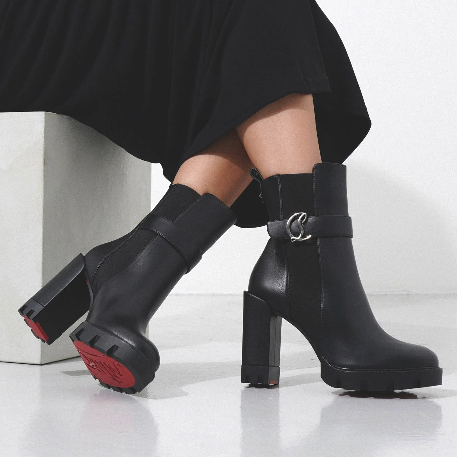 CL Chelsea Lug 100 black leather ankle boots - Image 7