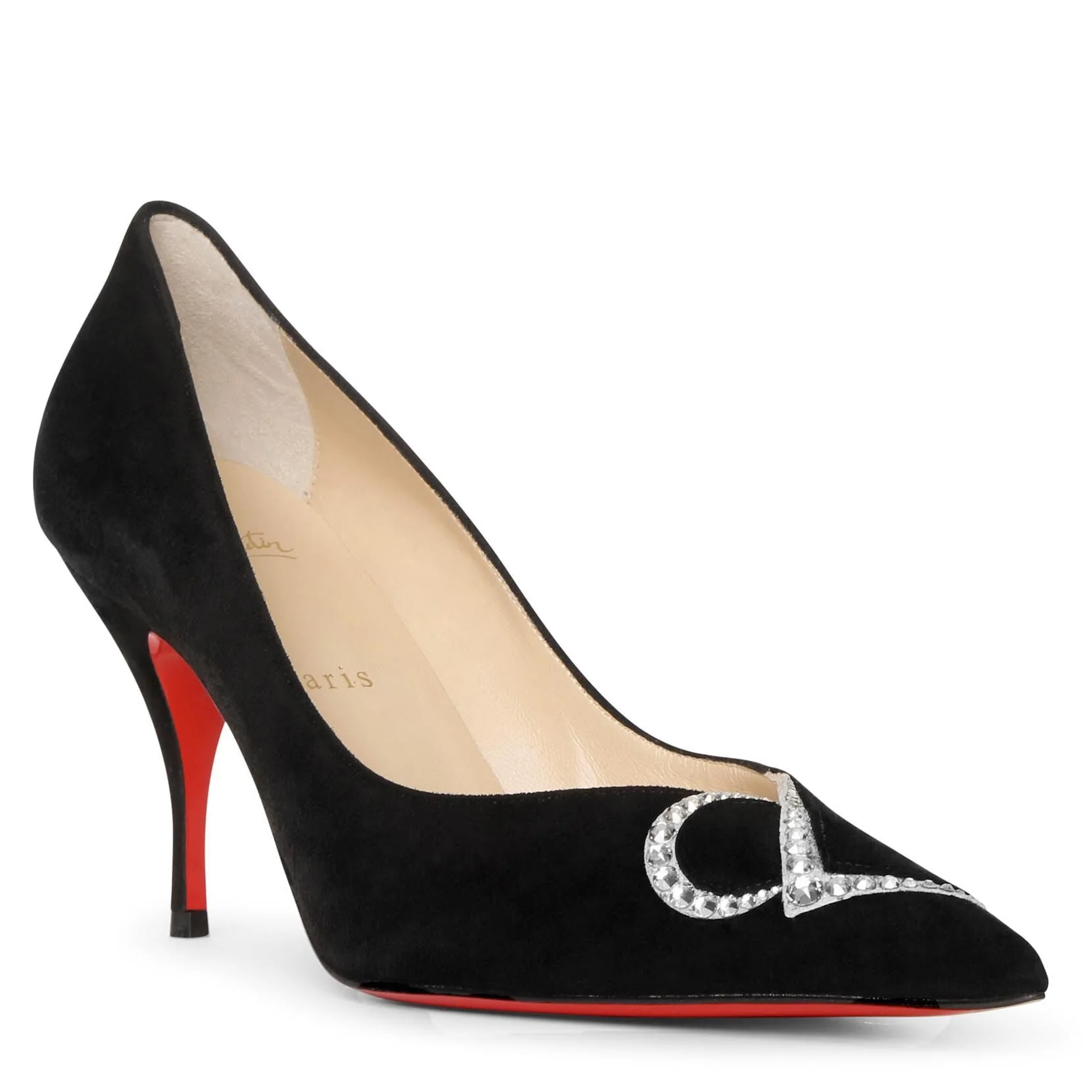 CL Pump Strass 80 black suede pumps - Image 2